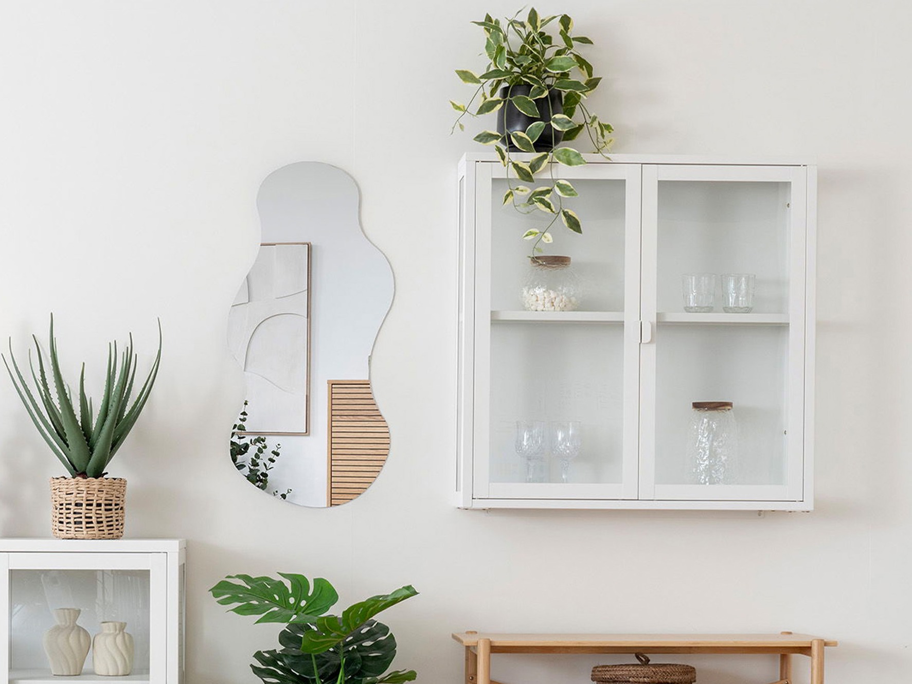 Stenska omarica Romtolo 100 (Bela)