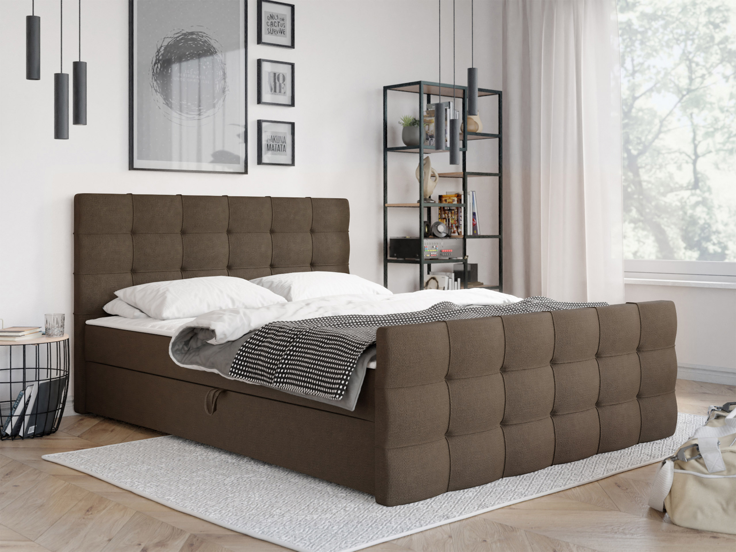 Boxspring postelja Memphis 100 (Rico 03)