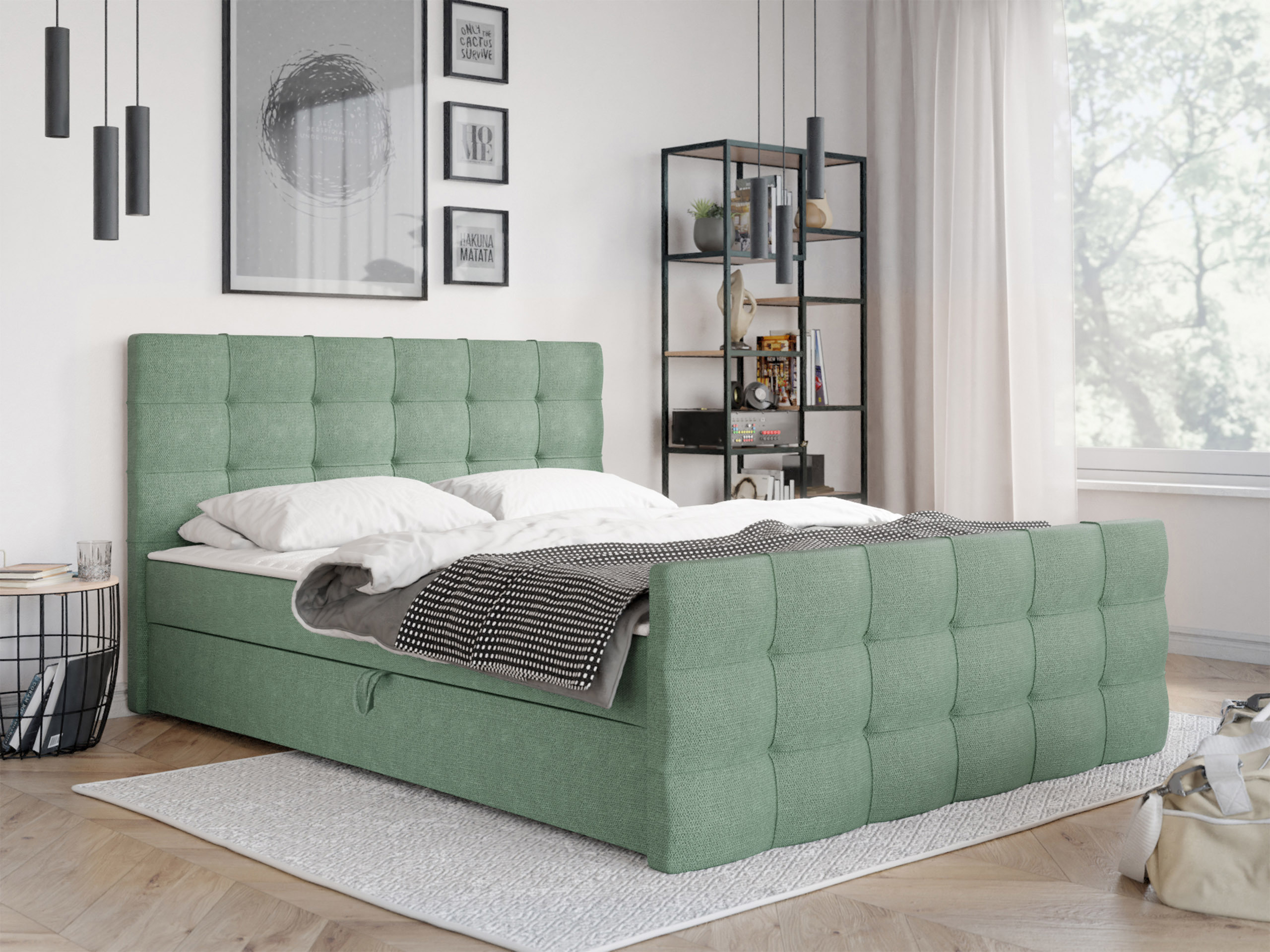 Boxspring postelja Memphis 100 (Rico 18)