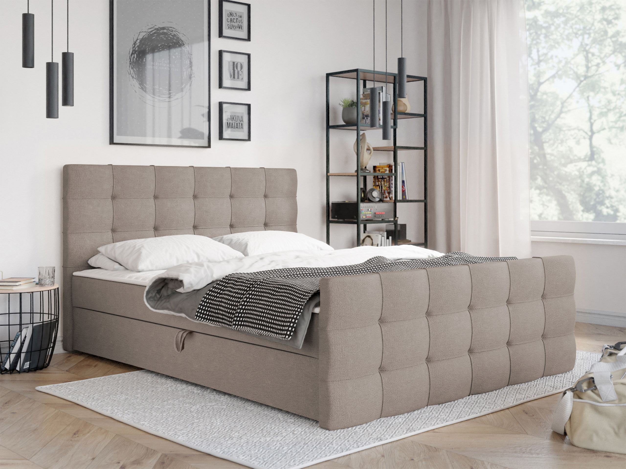 Boxspring postelja Memphis 100 (Rico 21)