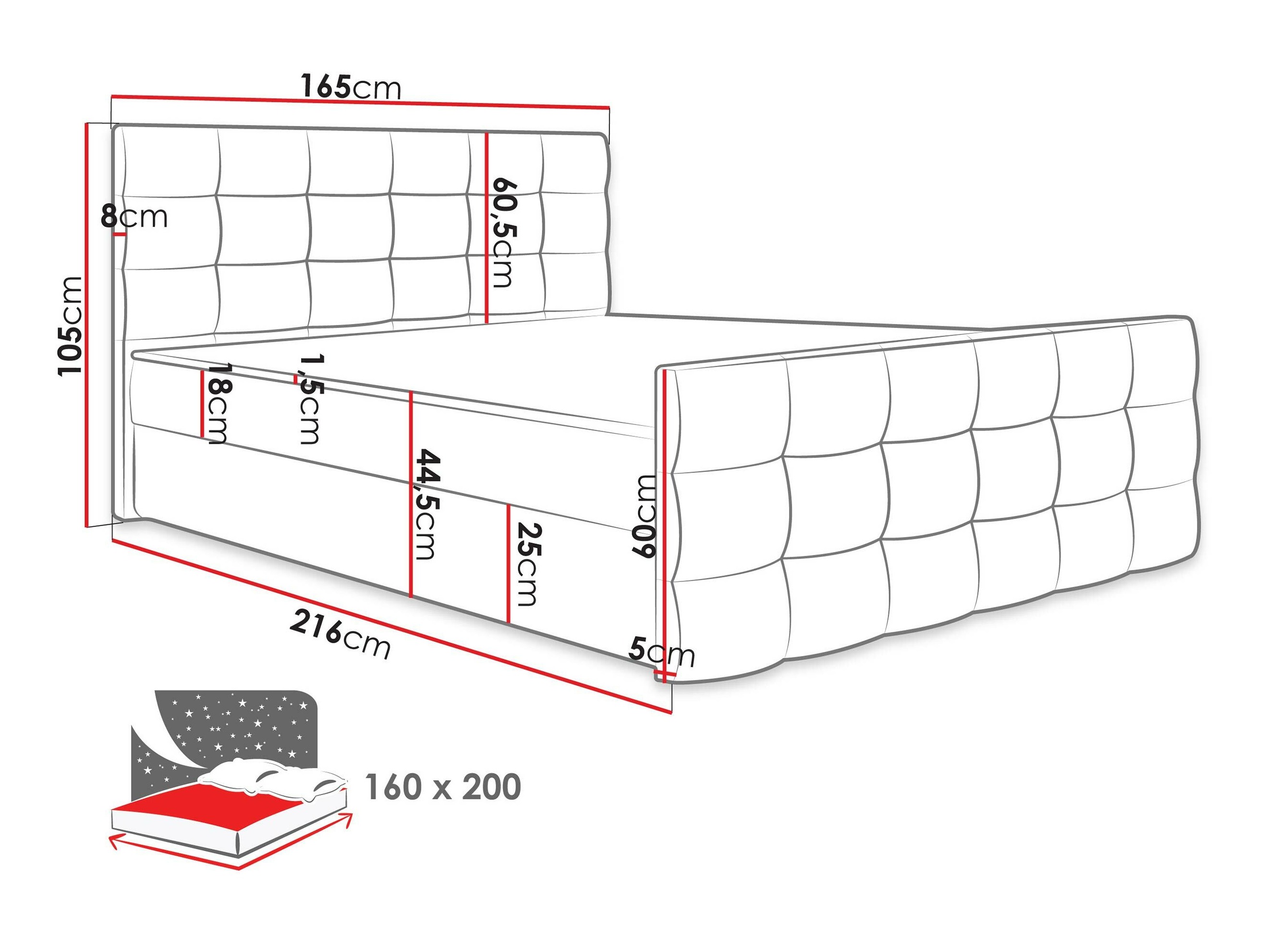 Boxspring postelja Memphis 113 (Soft 001)