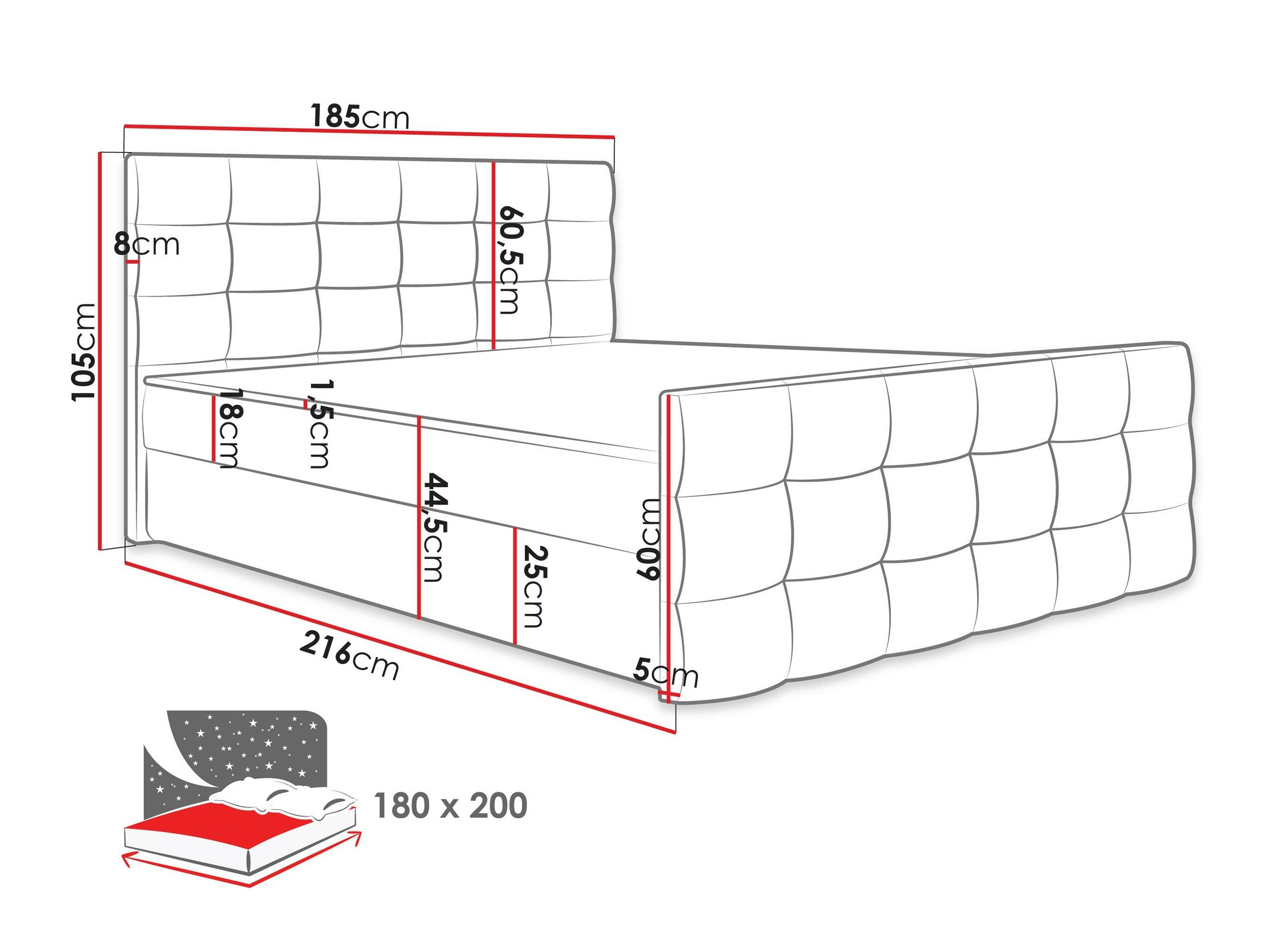 Boxspring postelja Memphis 113 (Soft 001)