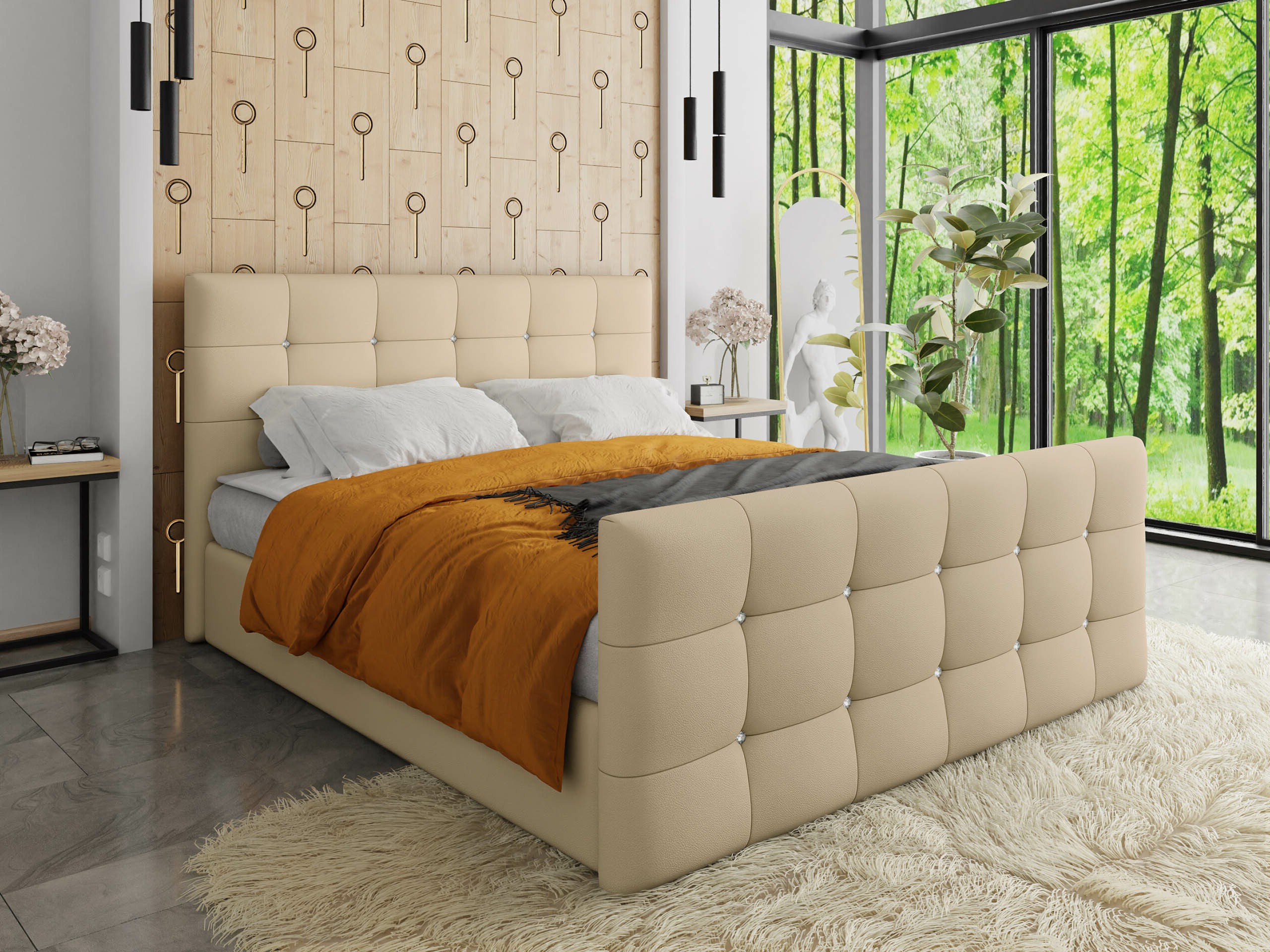 Boxspring postelja Memphis 113 (Soft 001)