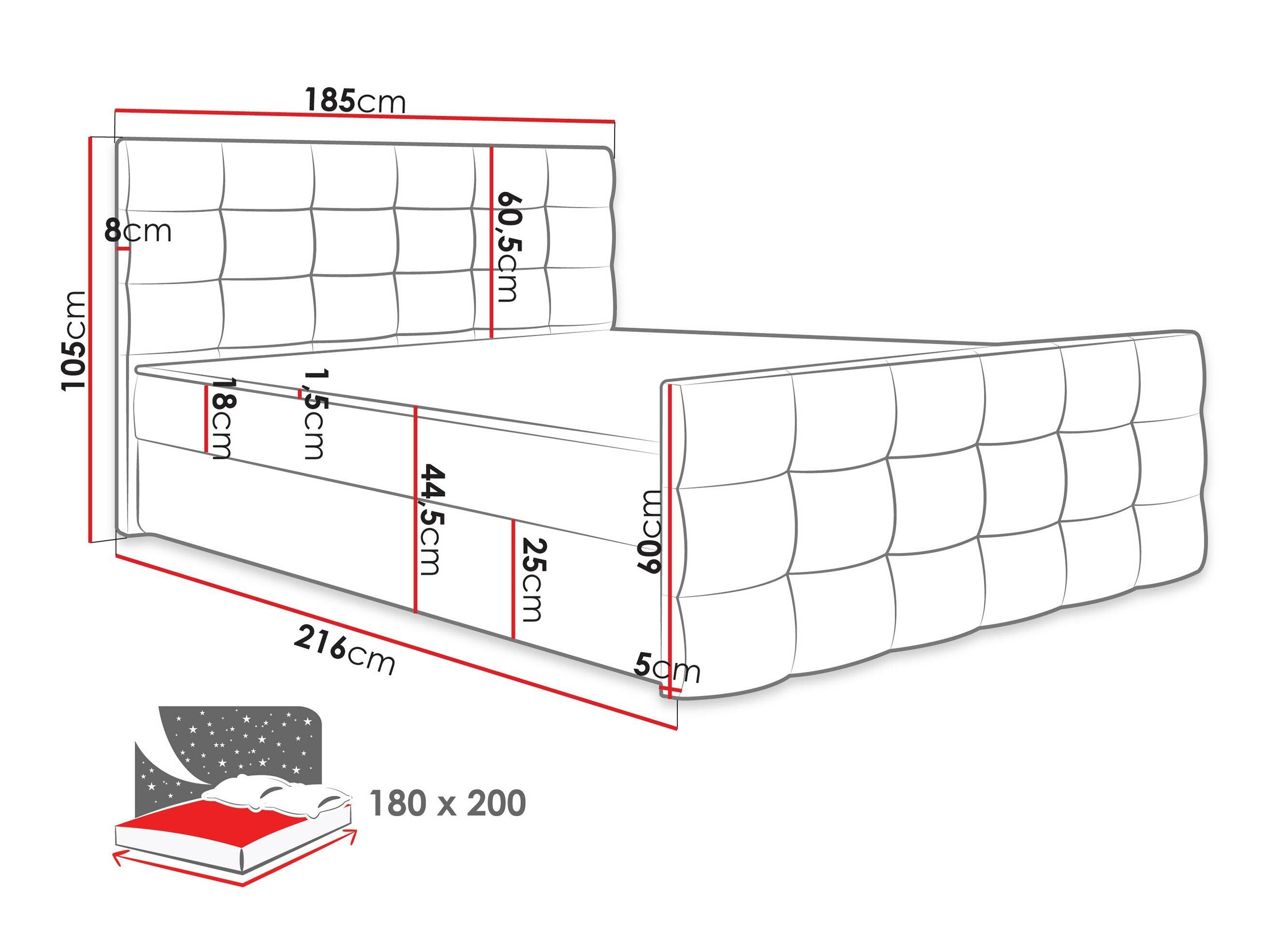 Boxspring postelja Memphis 113 (Soft 011)