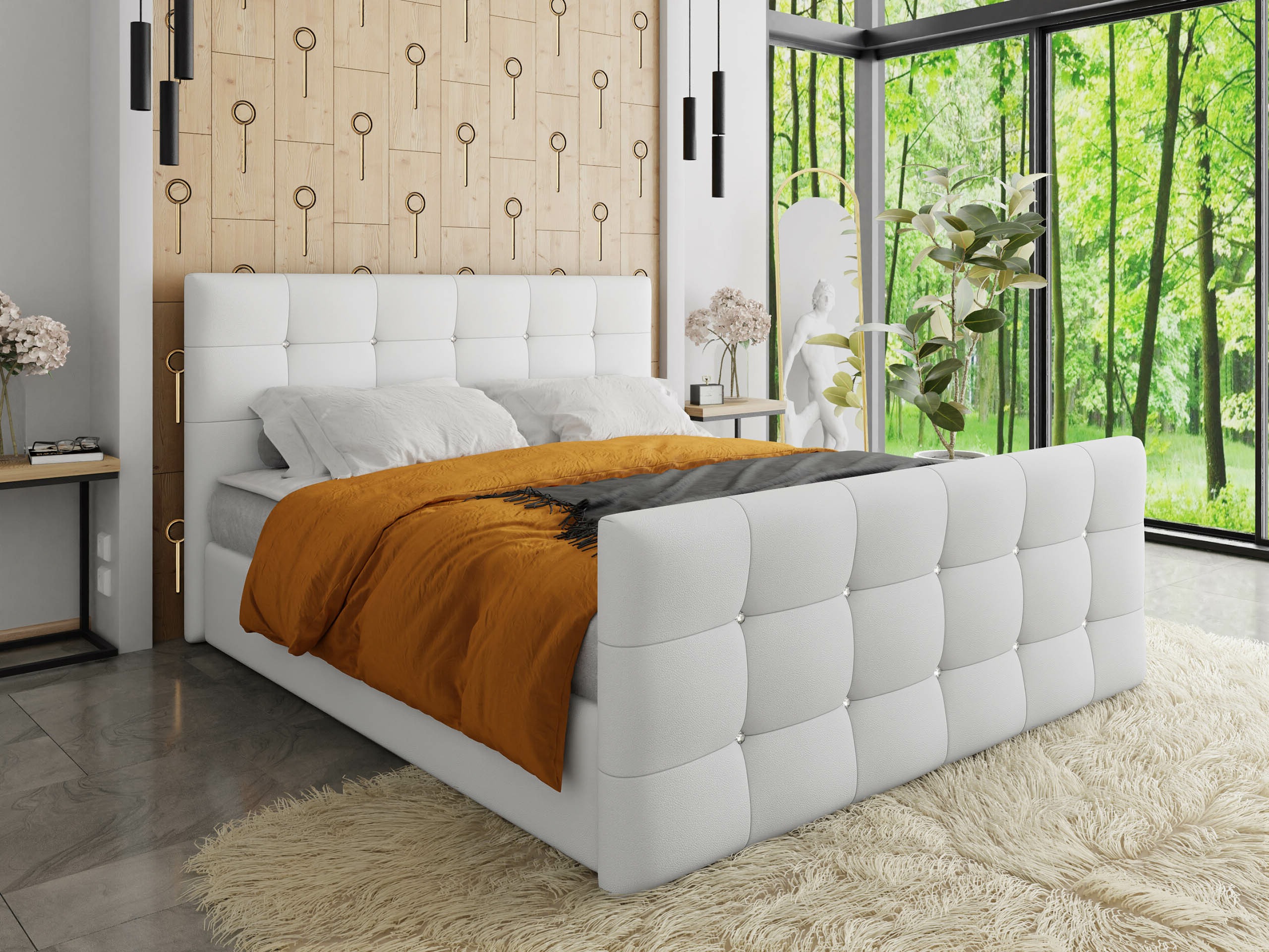 Boxspring postelja Memphis 113 (Soft 017)