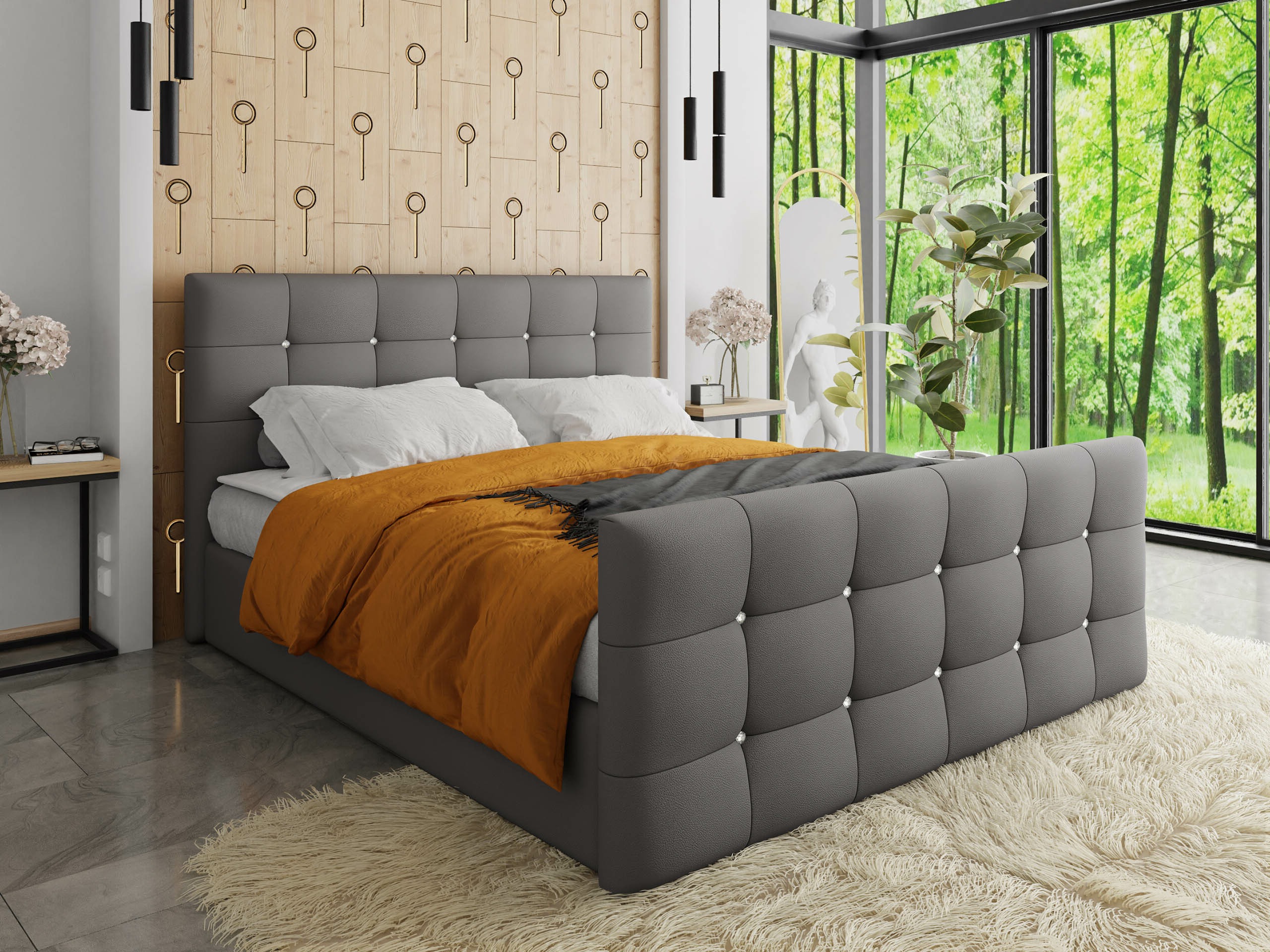 Boxspring postelja Memphis 113 (Soft 029)