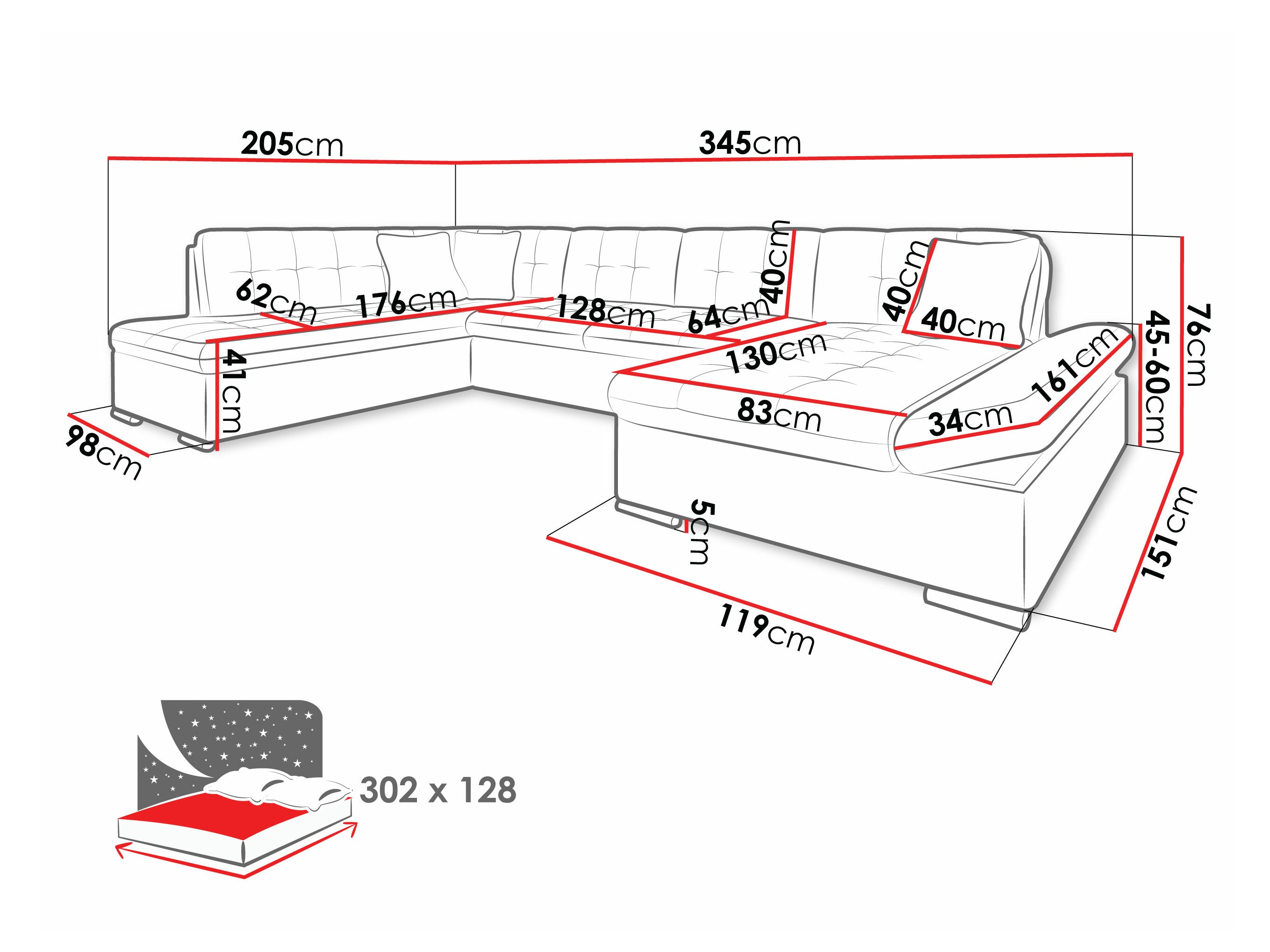 Kotna garnitura Comfivo Tilia I (Soft 017 + Kronos 22 + Kronos 02)