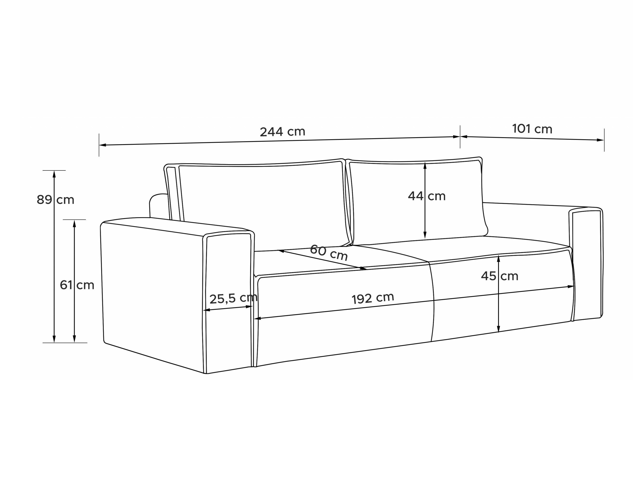 Raztegljiv kavč Temecula 108 (Rosario 458)