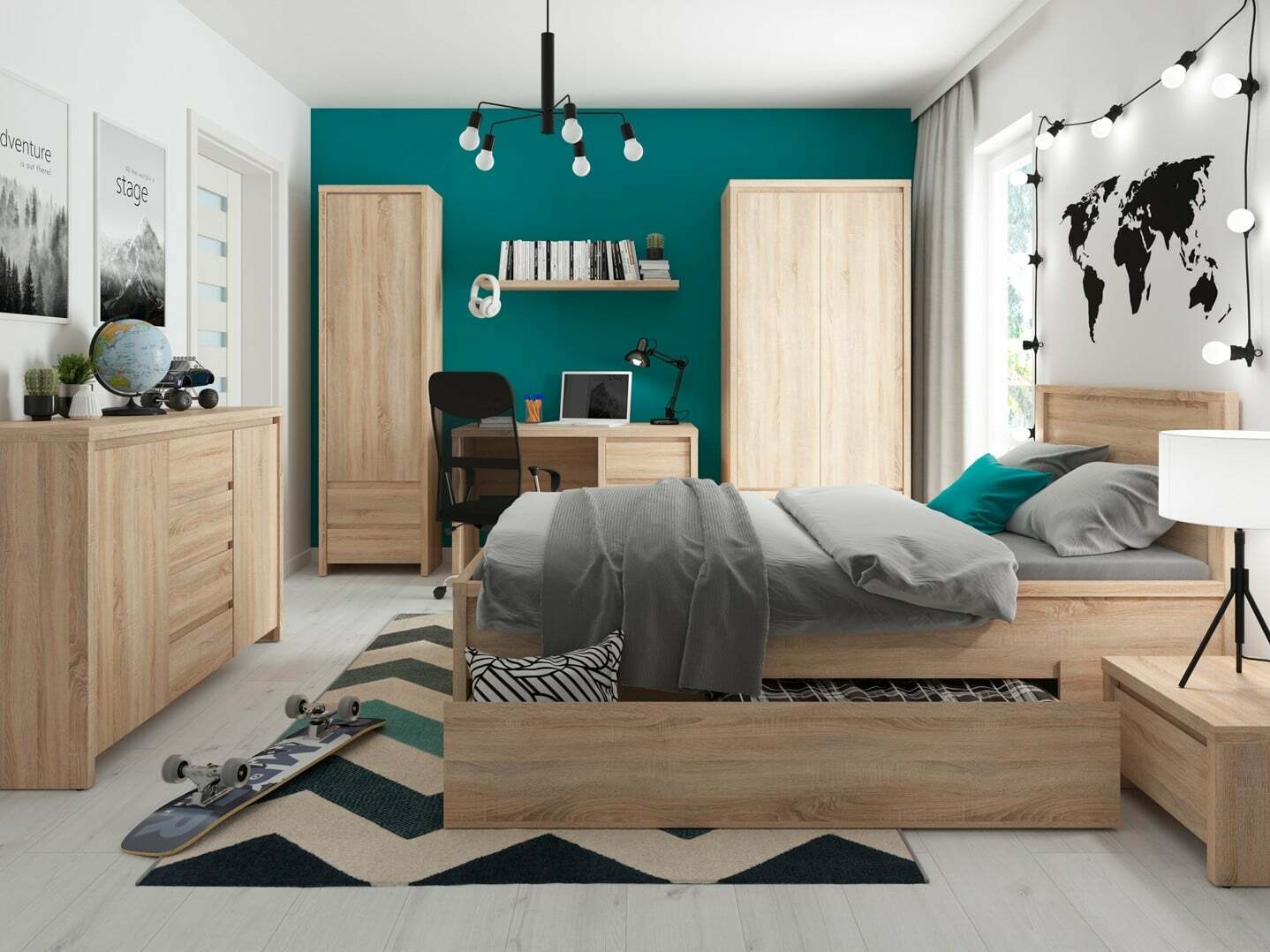 Komoda Nolroma 103 (Sonoma hrast)