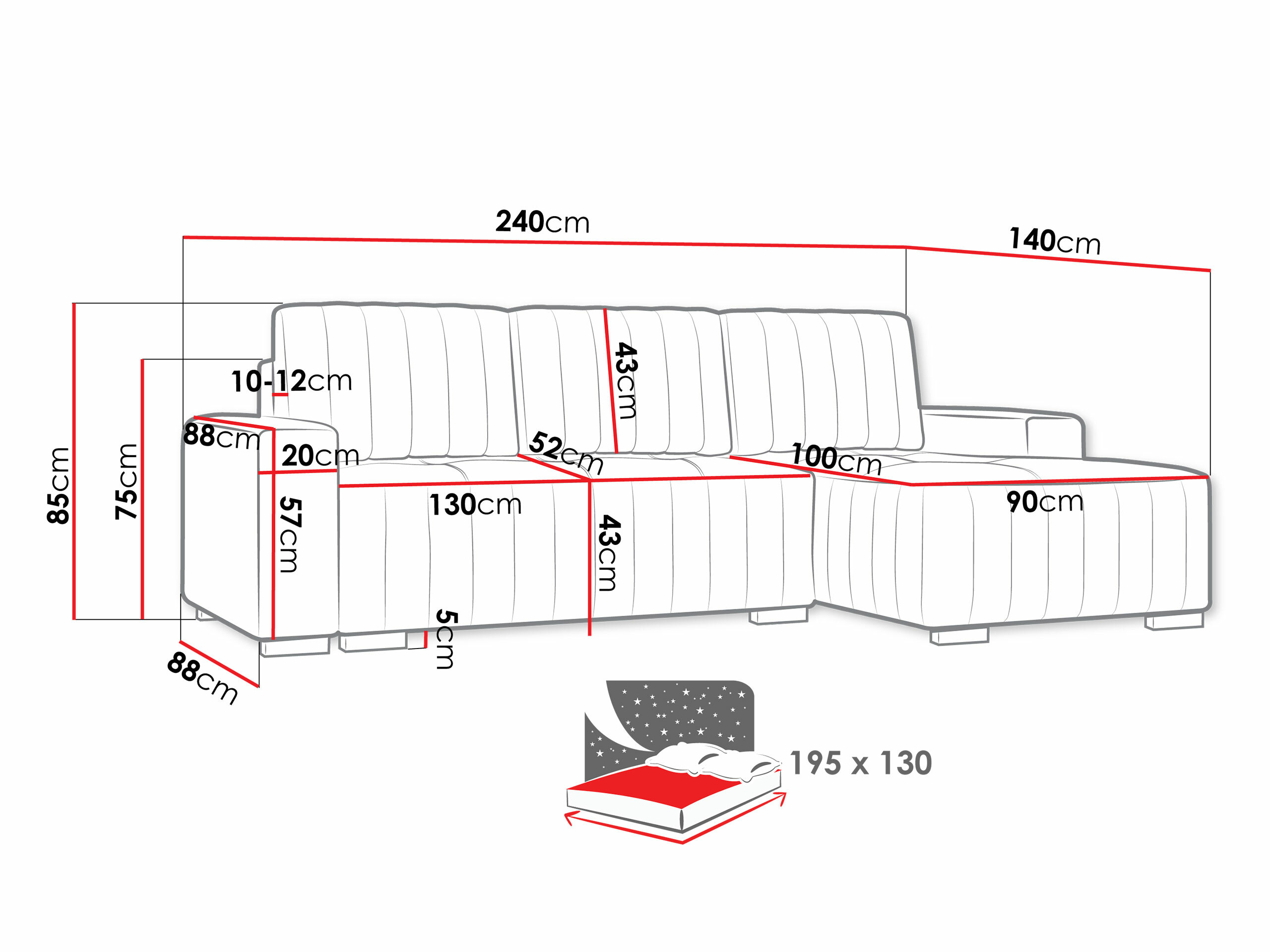 Kotna garnitura Columbus 154 (Manila 05)
