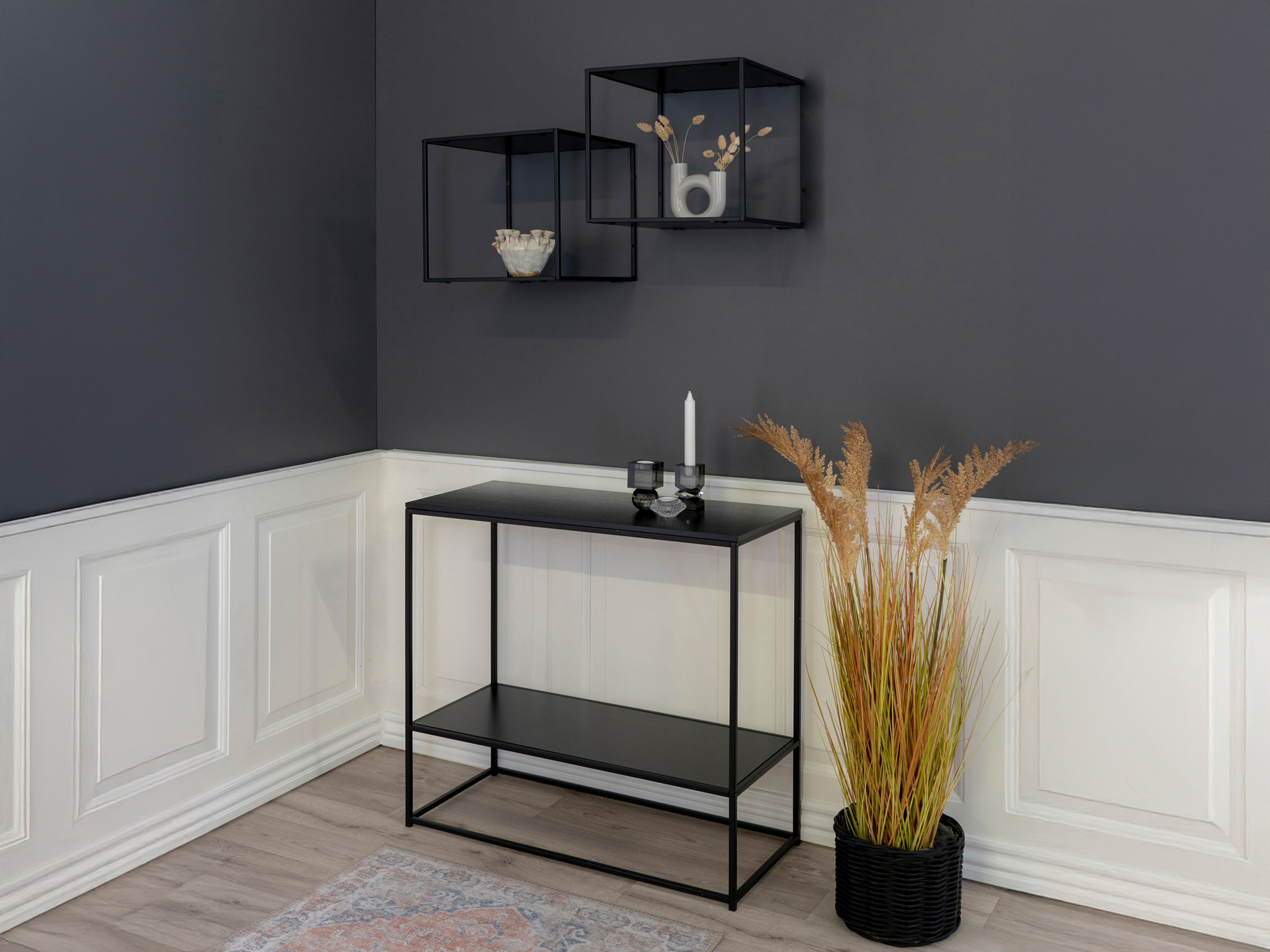 Stenska polica Sorbeni 103 (Črna)