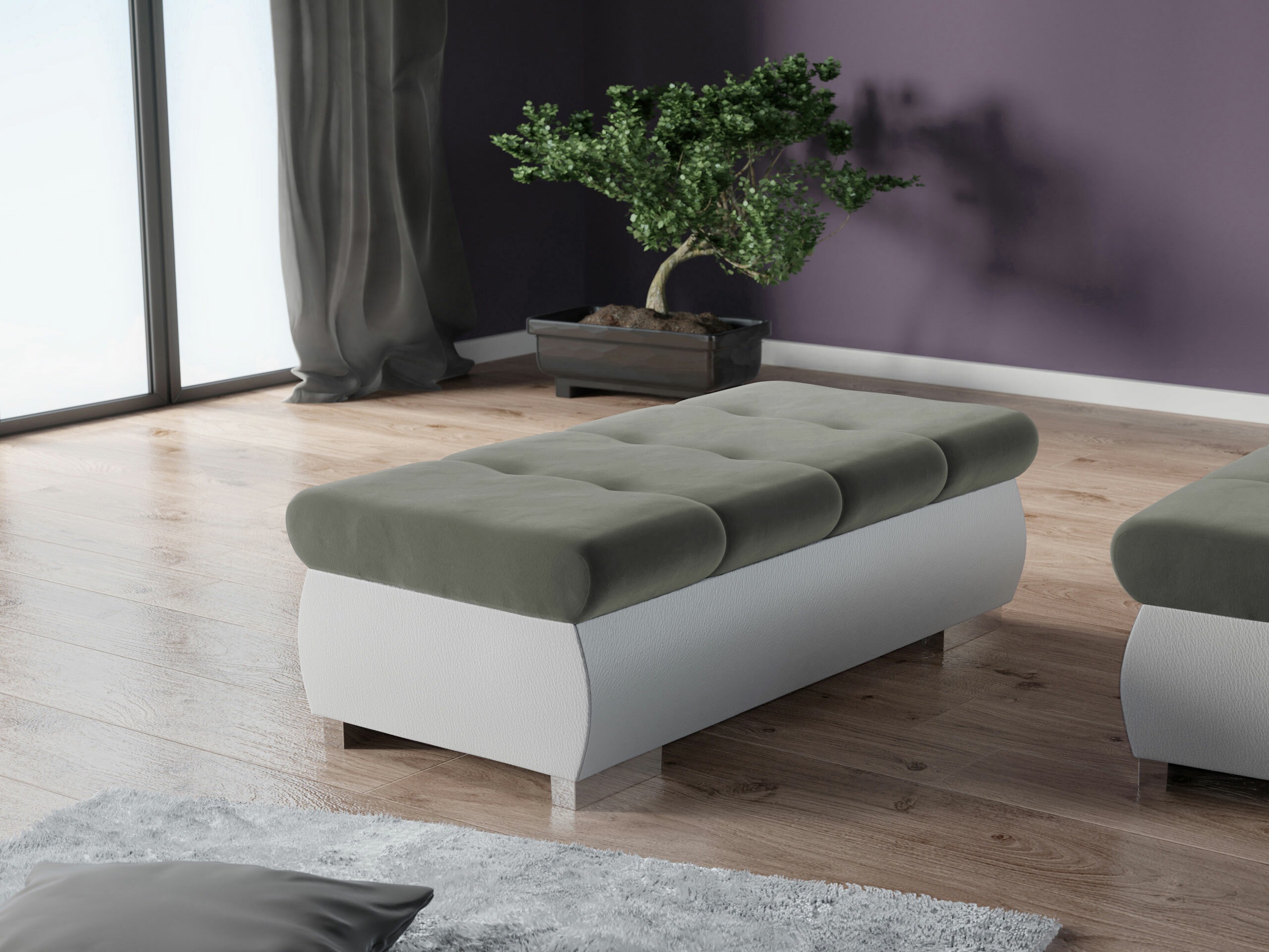 Klop z oblazinjenjem Comfivo Nitor I (Soft 017 + Magic Velvet 2217)