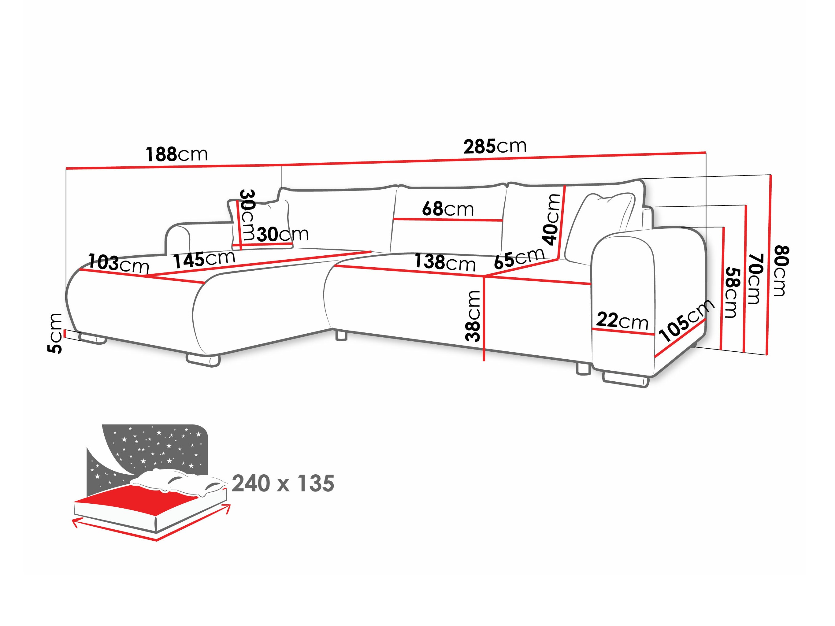 Kotna garnitura Comfivo 410 (Poso 110)
