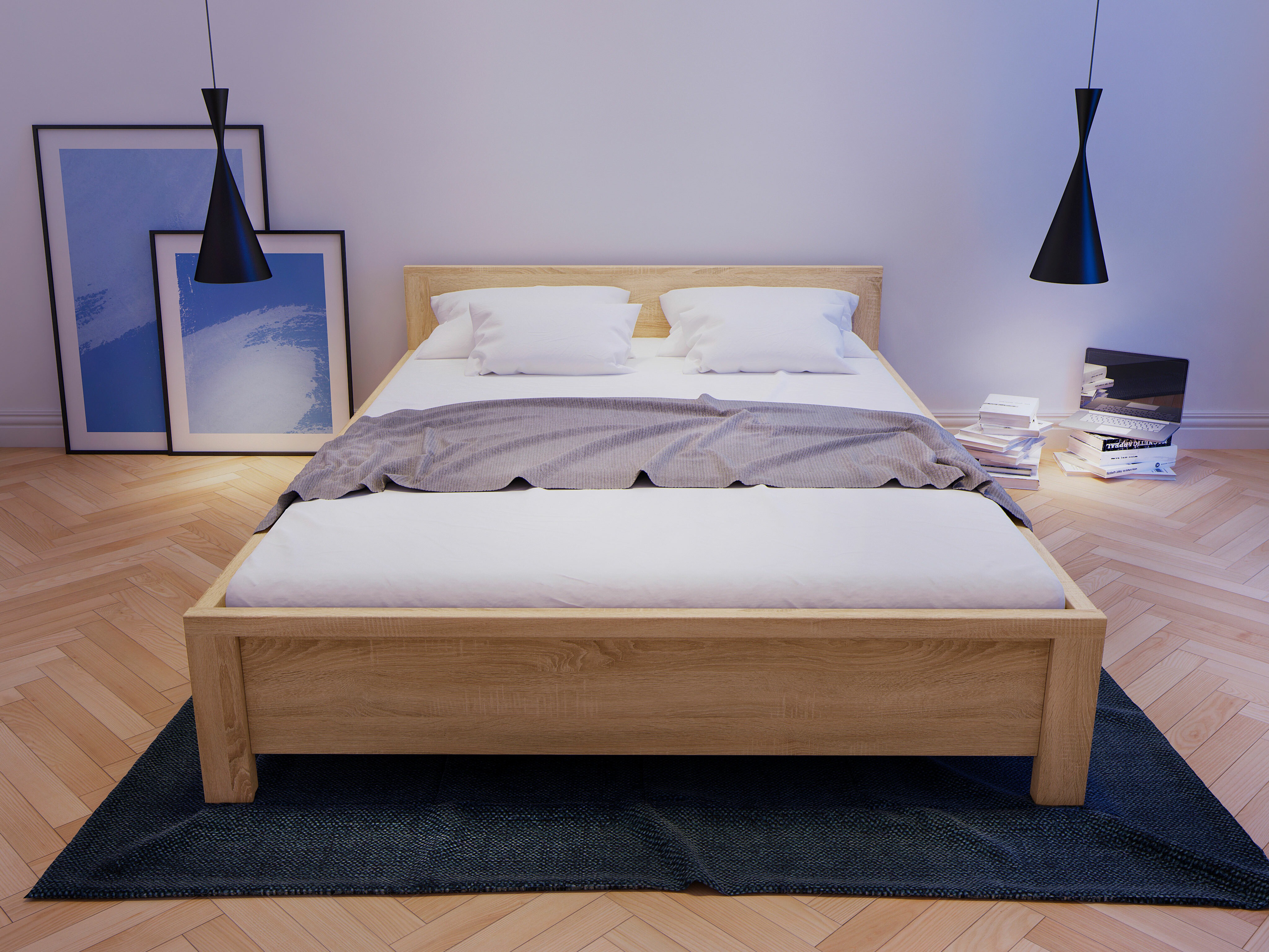 Postelja Nolroma 121 (Sonoma hrast)