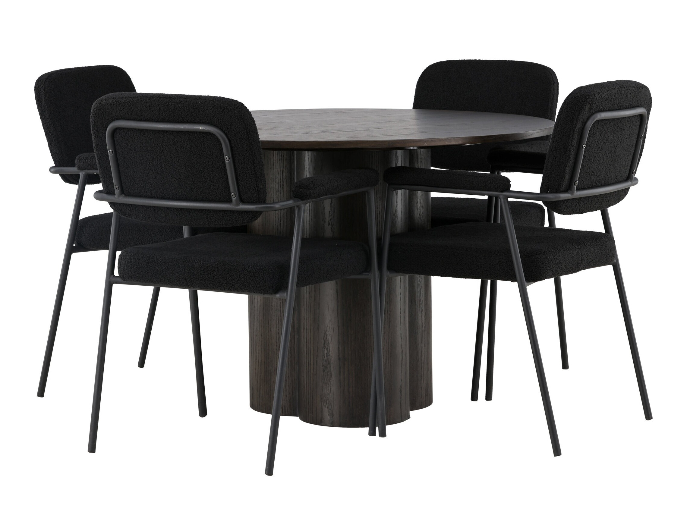 Jedilniški komplet Dallas 4358 (Rjava)