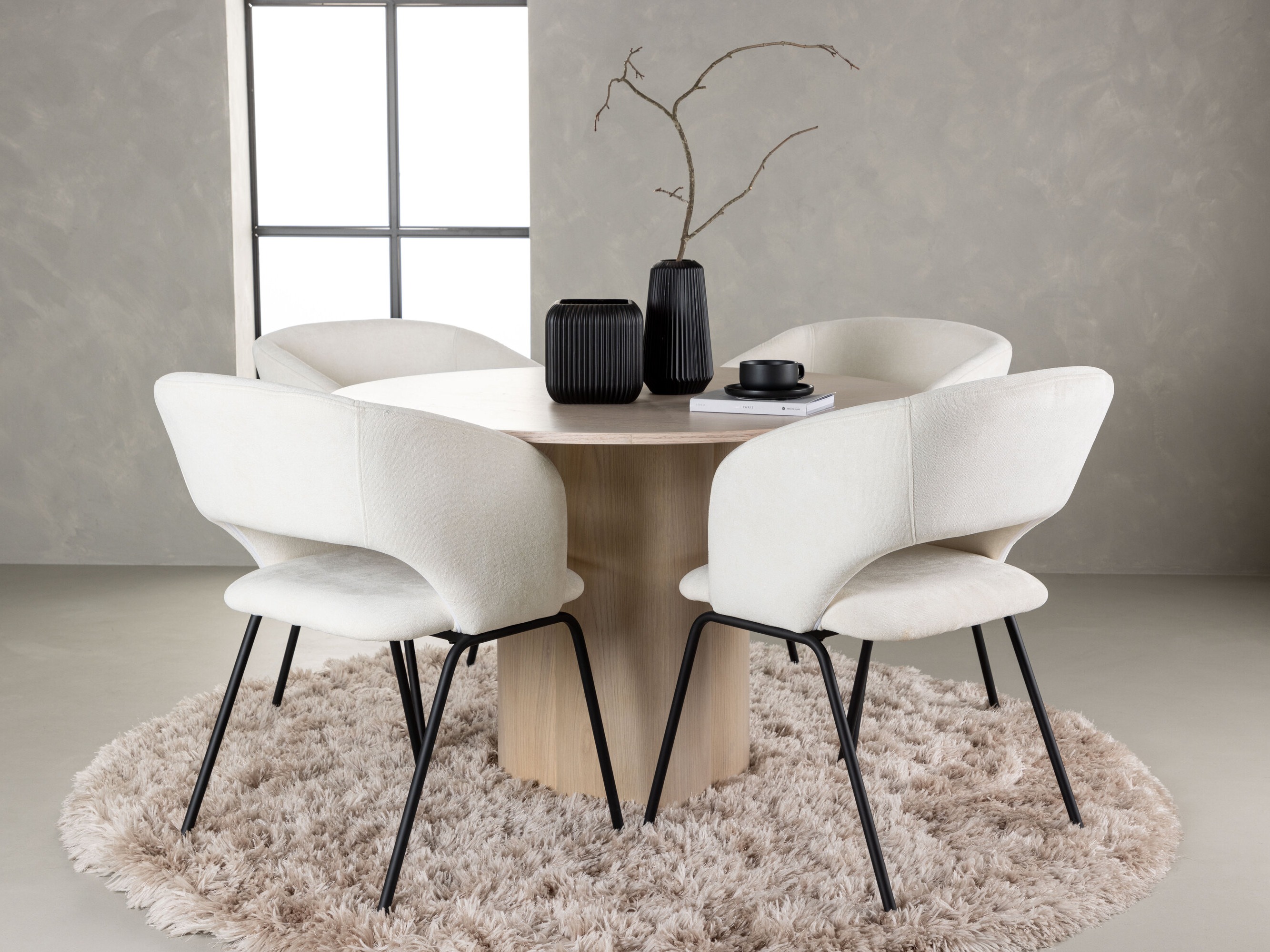 Jedilniški komplet Dallas 5132 (Svetel les)