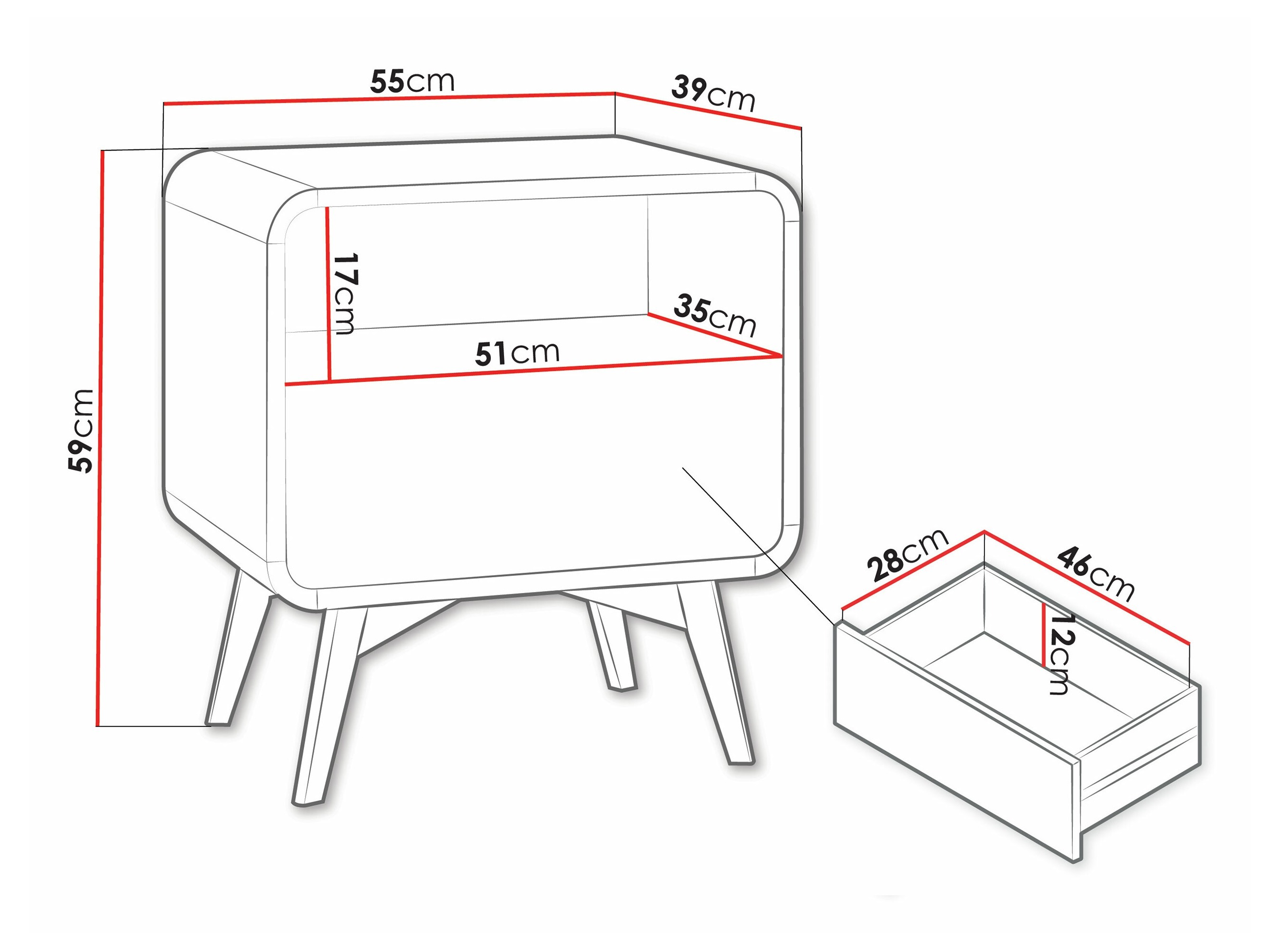 Nočna omarica Talsalo 106