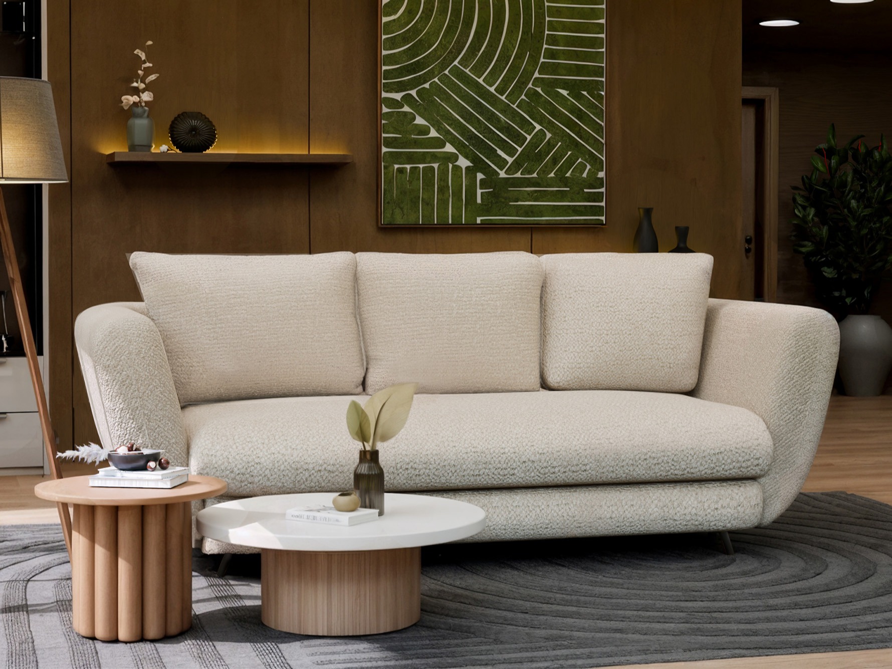 Raztegljiv kavč Mandeville 354 (Črna)