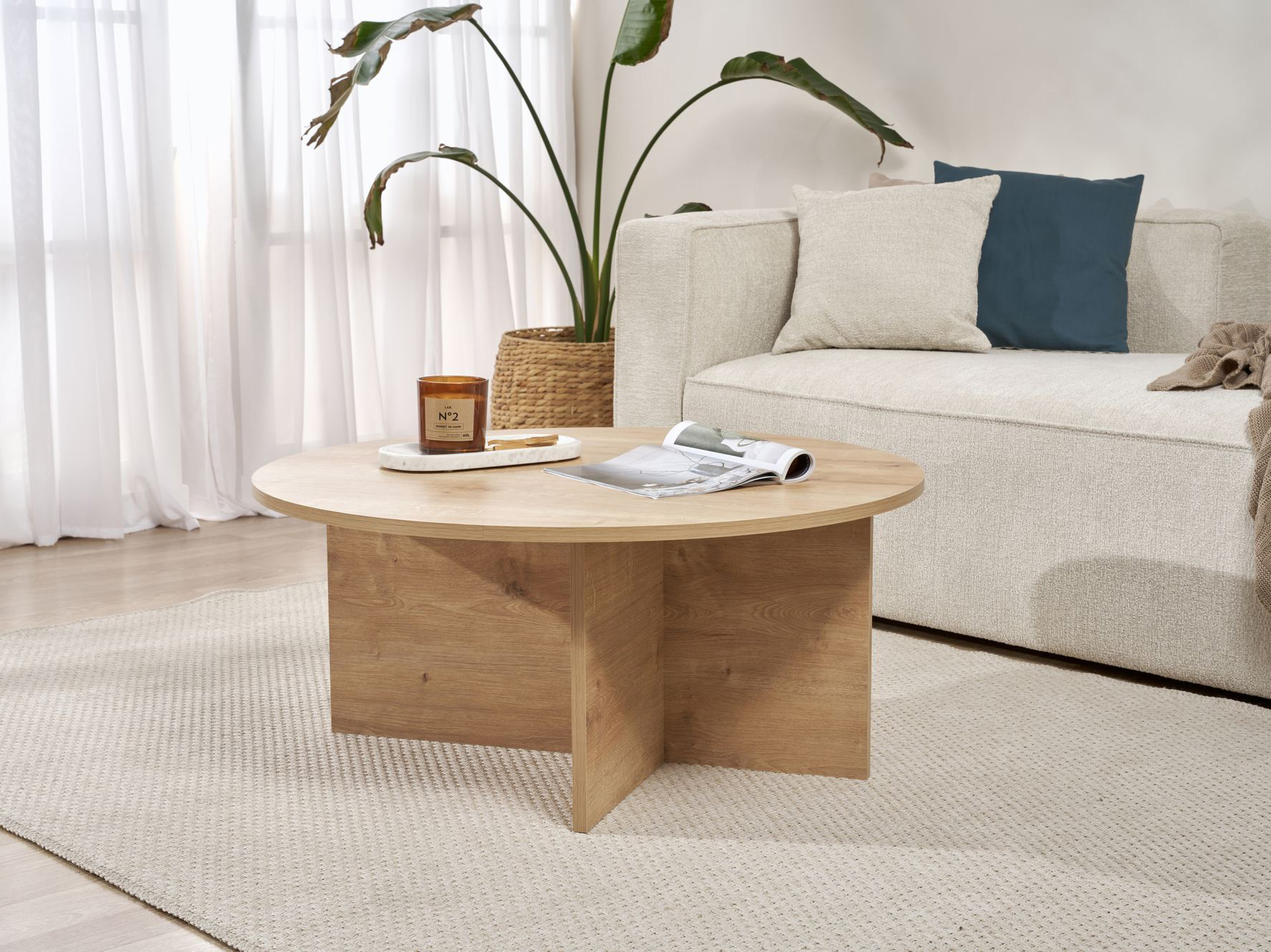 Klubska mizica Novato 137 (Hrast)