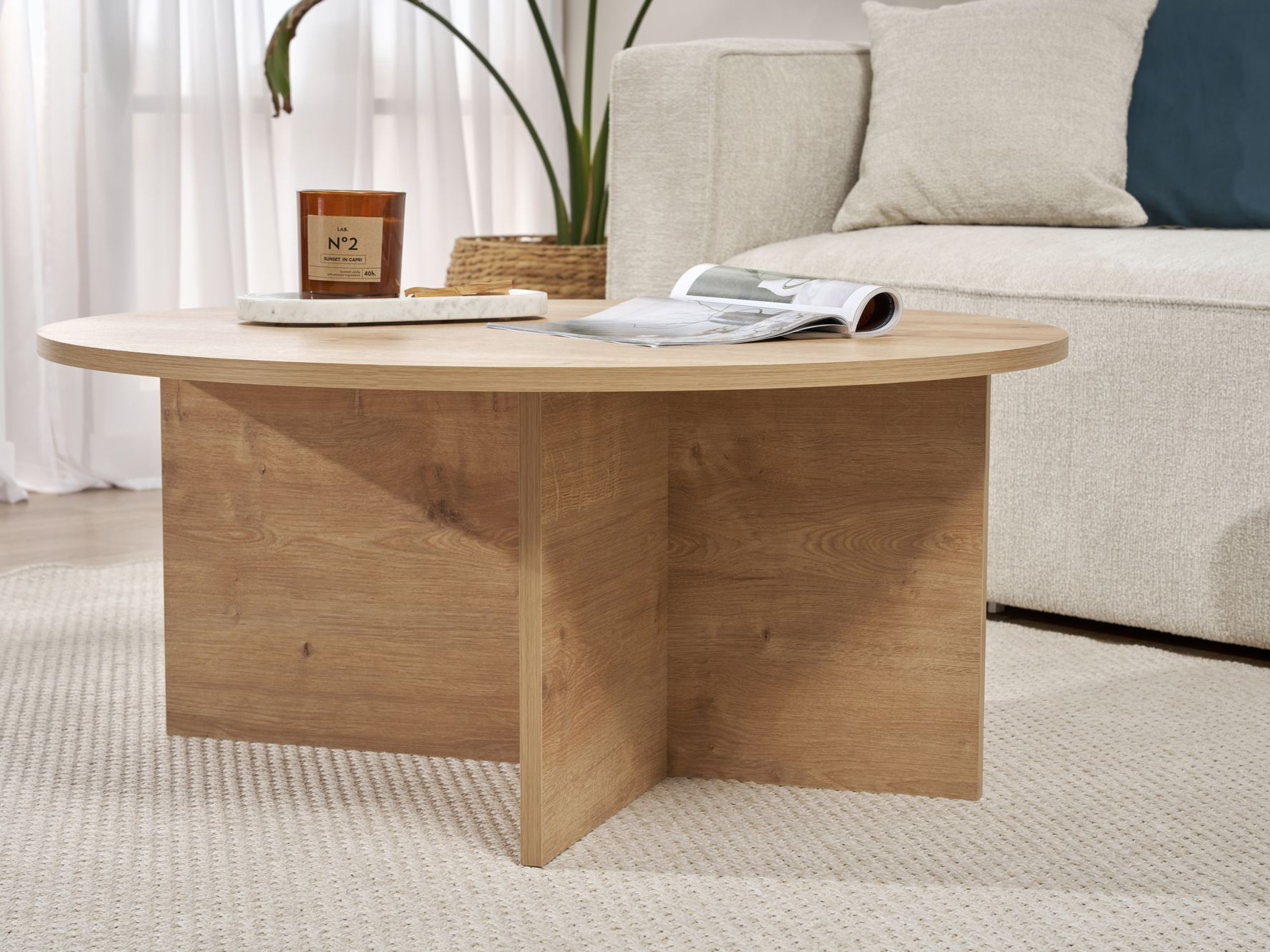 Klubska mizica Novato 137 (Hrast)