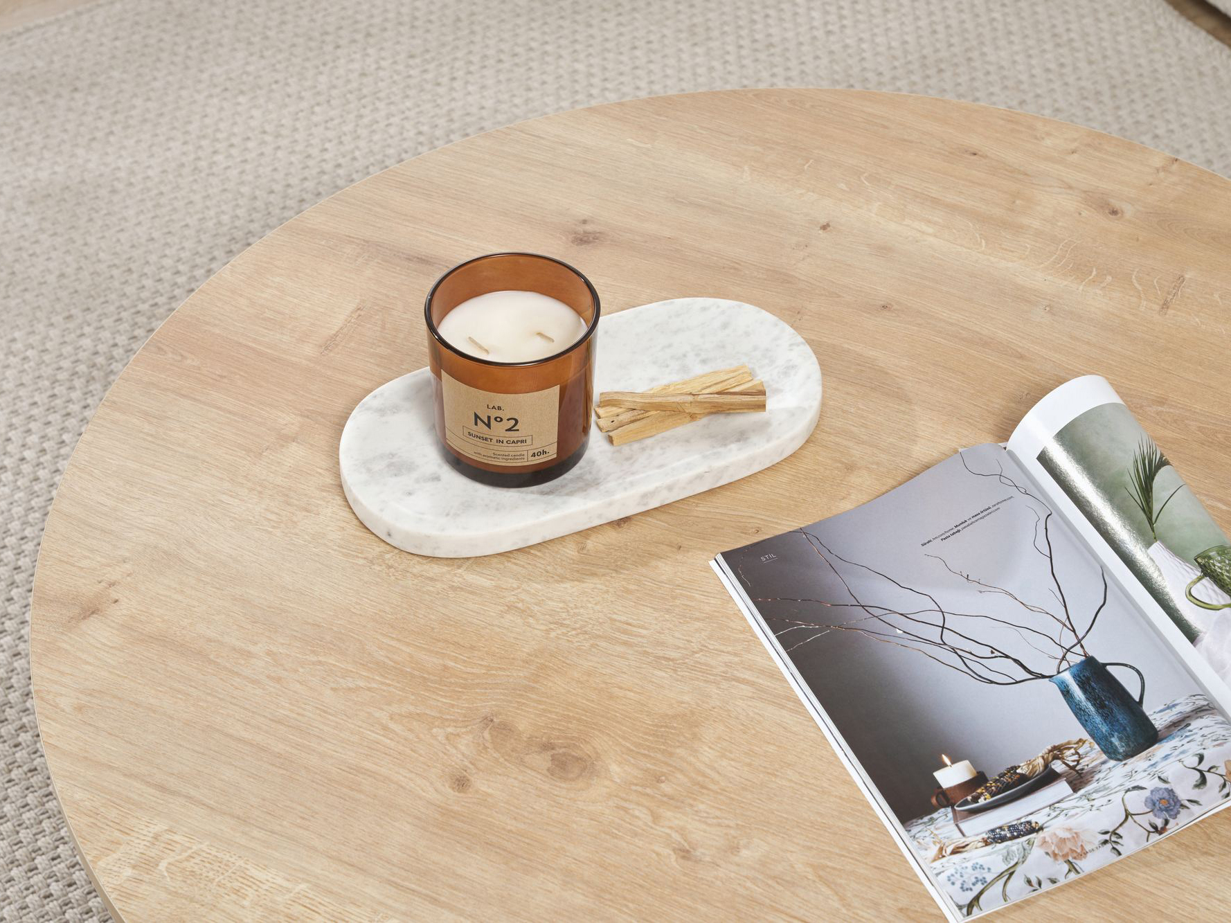 Klubska mizica Novato 137 (Hrast)