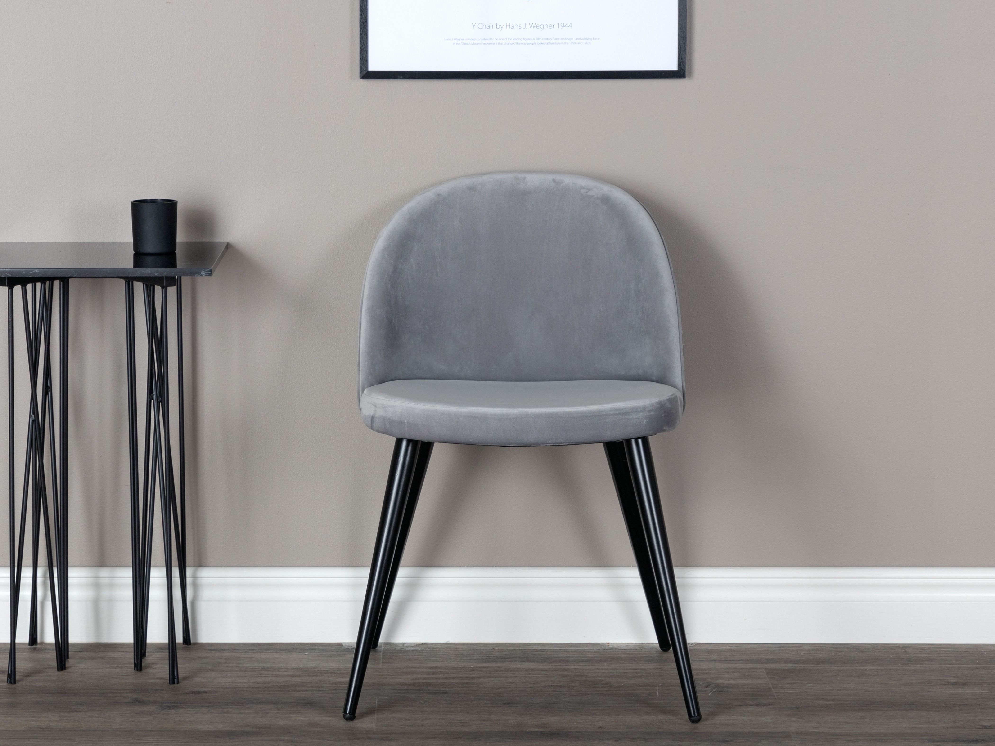 Stol Dallas 3809 (Siva + Črna)