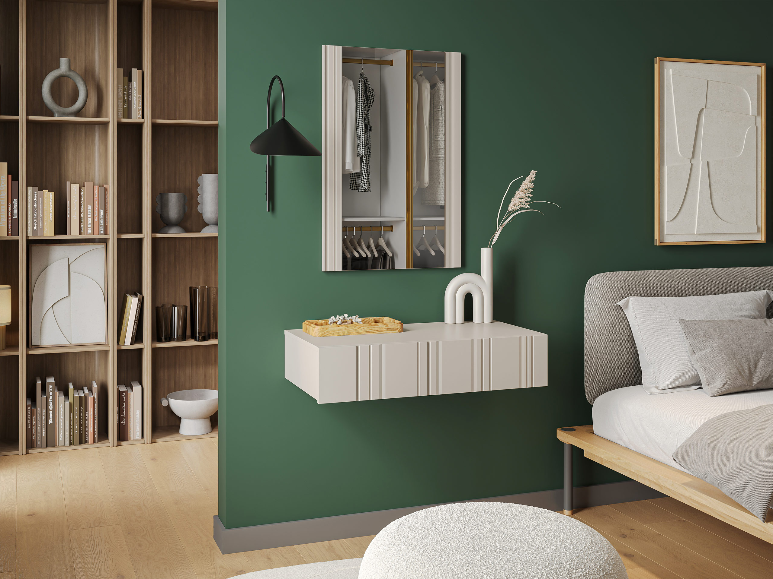 Toaletna mizica Evavese 109 (Bež)