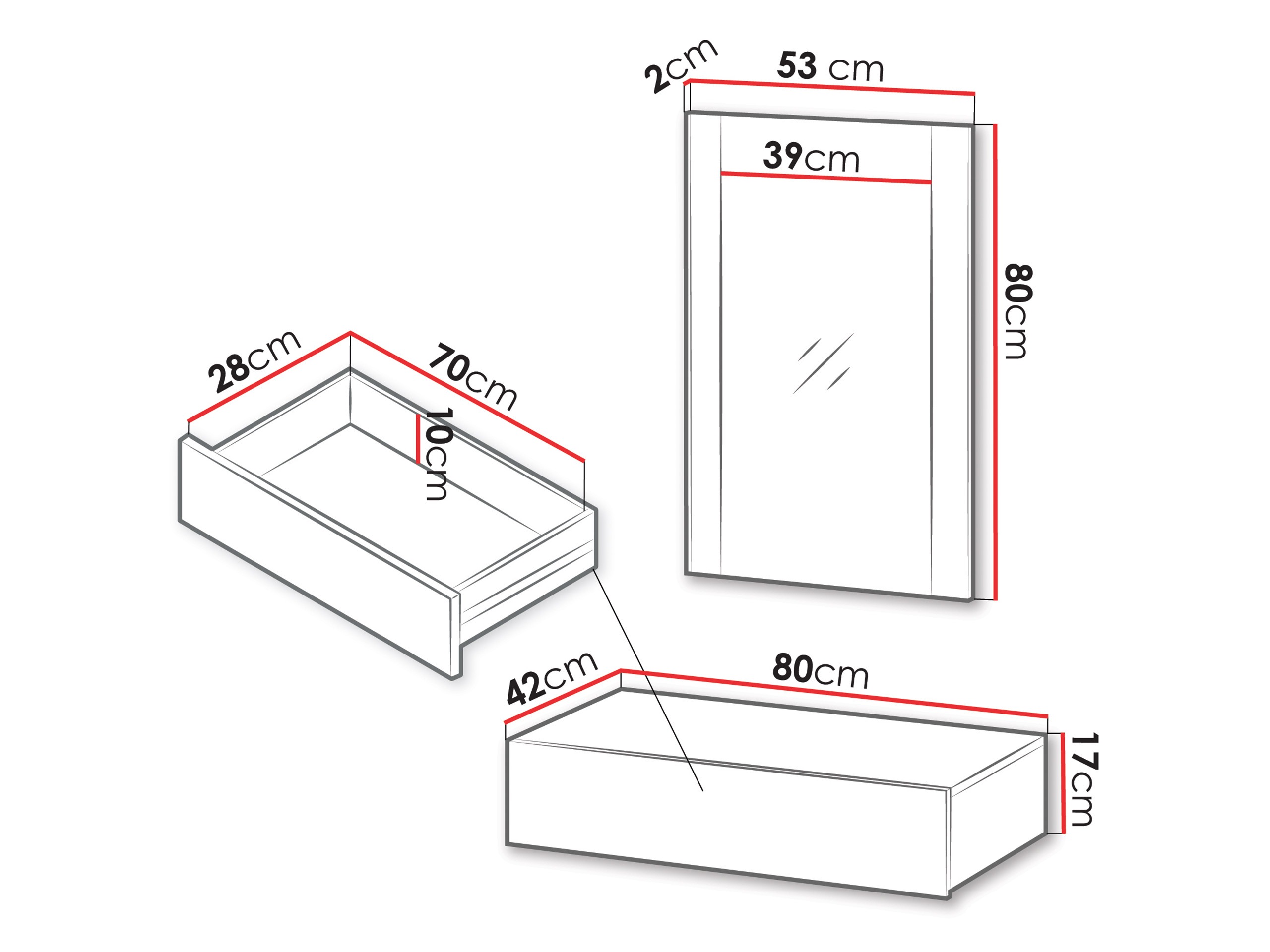 Toaletna mizica Evavese 109 (Bež)