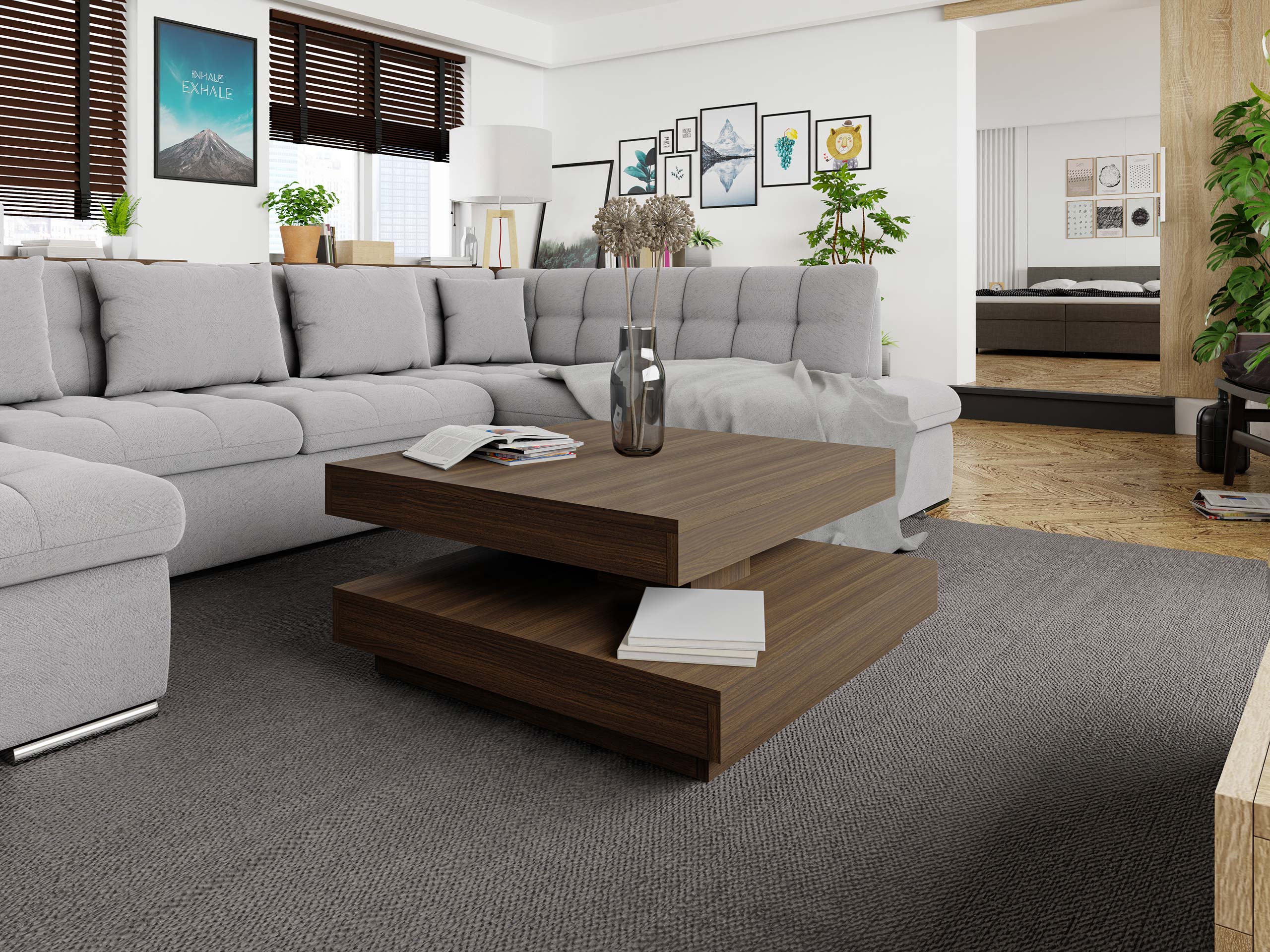 Transforming klubska mizica Comfivo Pisces (Oreh)