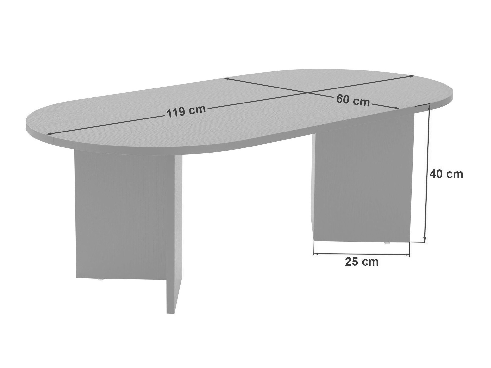Klubska mizica Novato 111 (Svetel travertin)