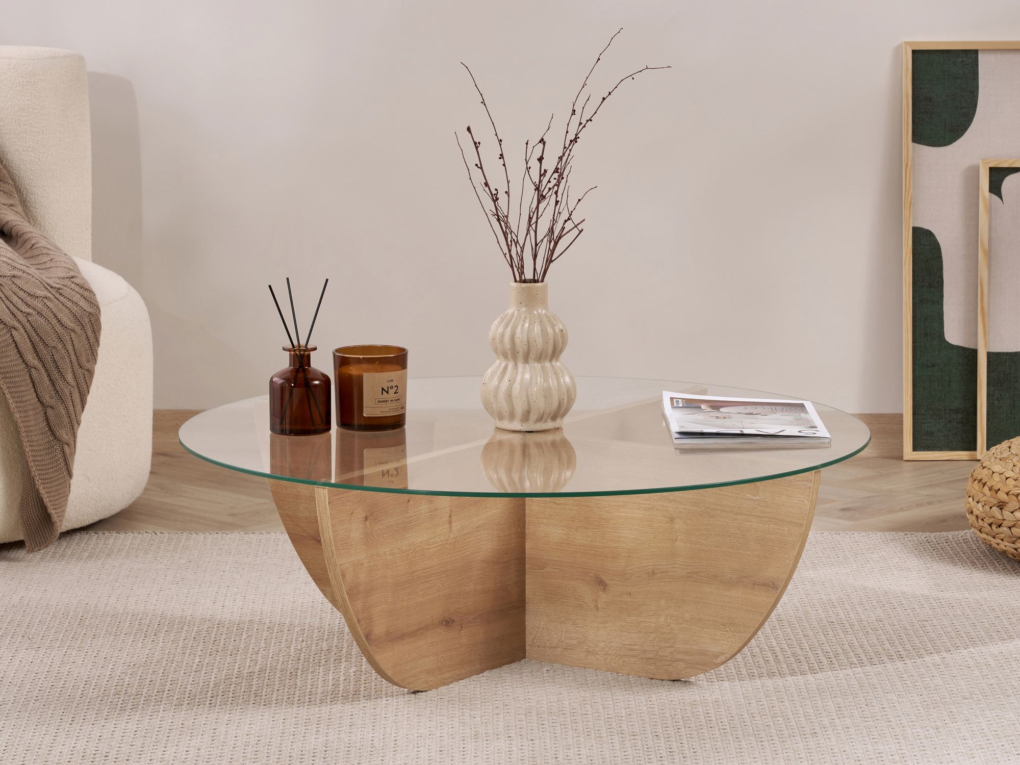 Klubska mizica Novato 140 (Hrast)