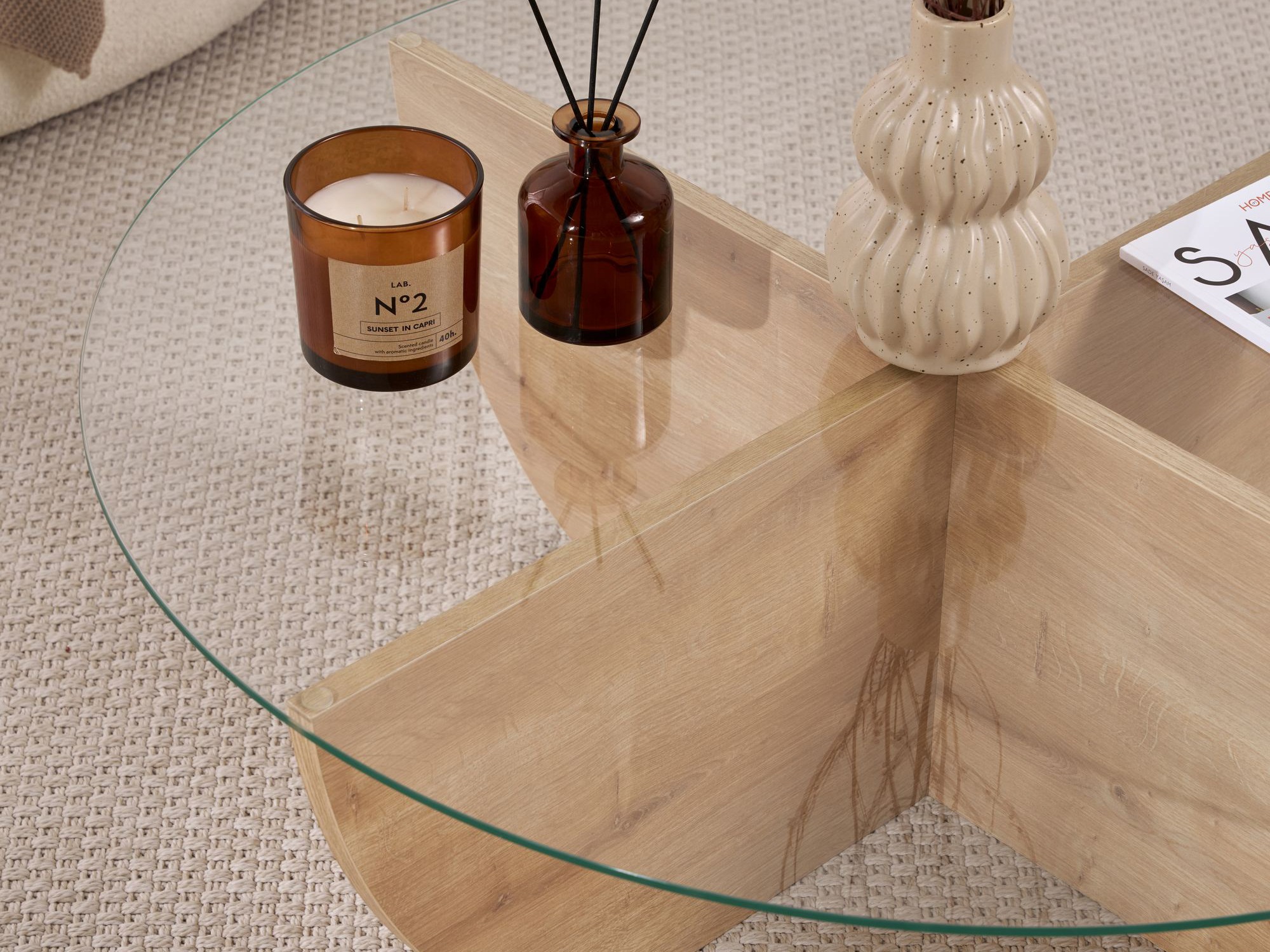 Klubska mizica Novato 140 (Hrast)