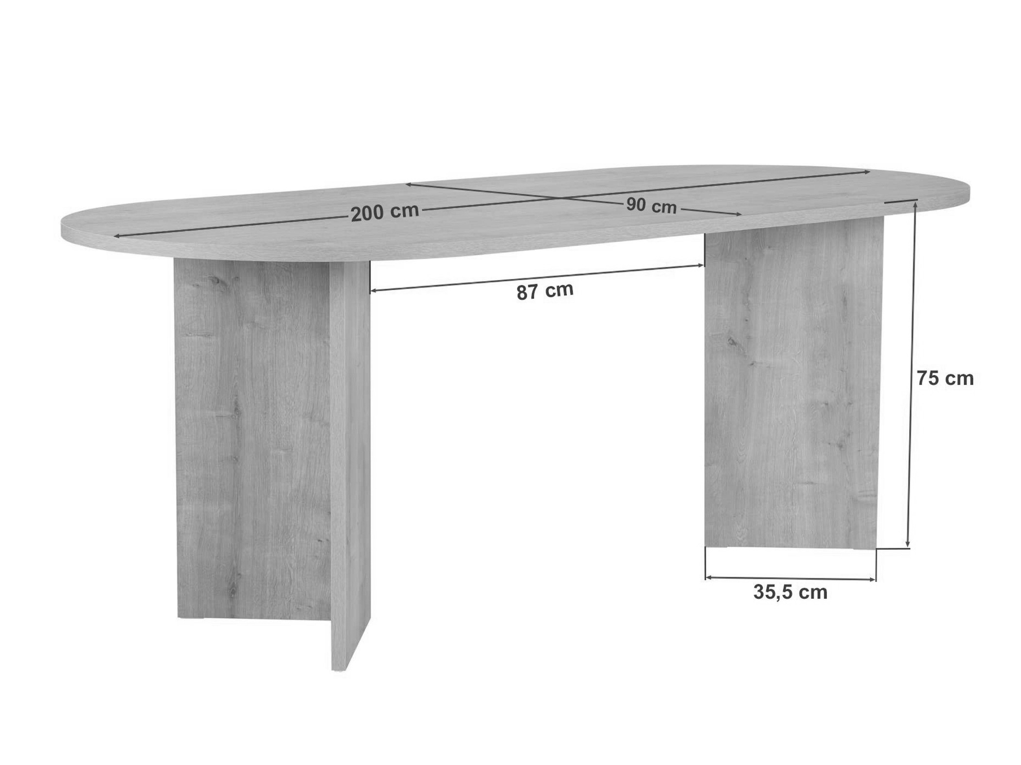 Miza Novato 138 (Svetel travertin)