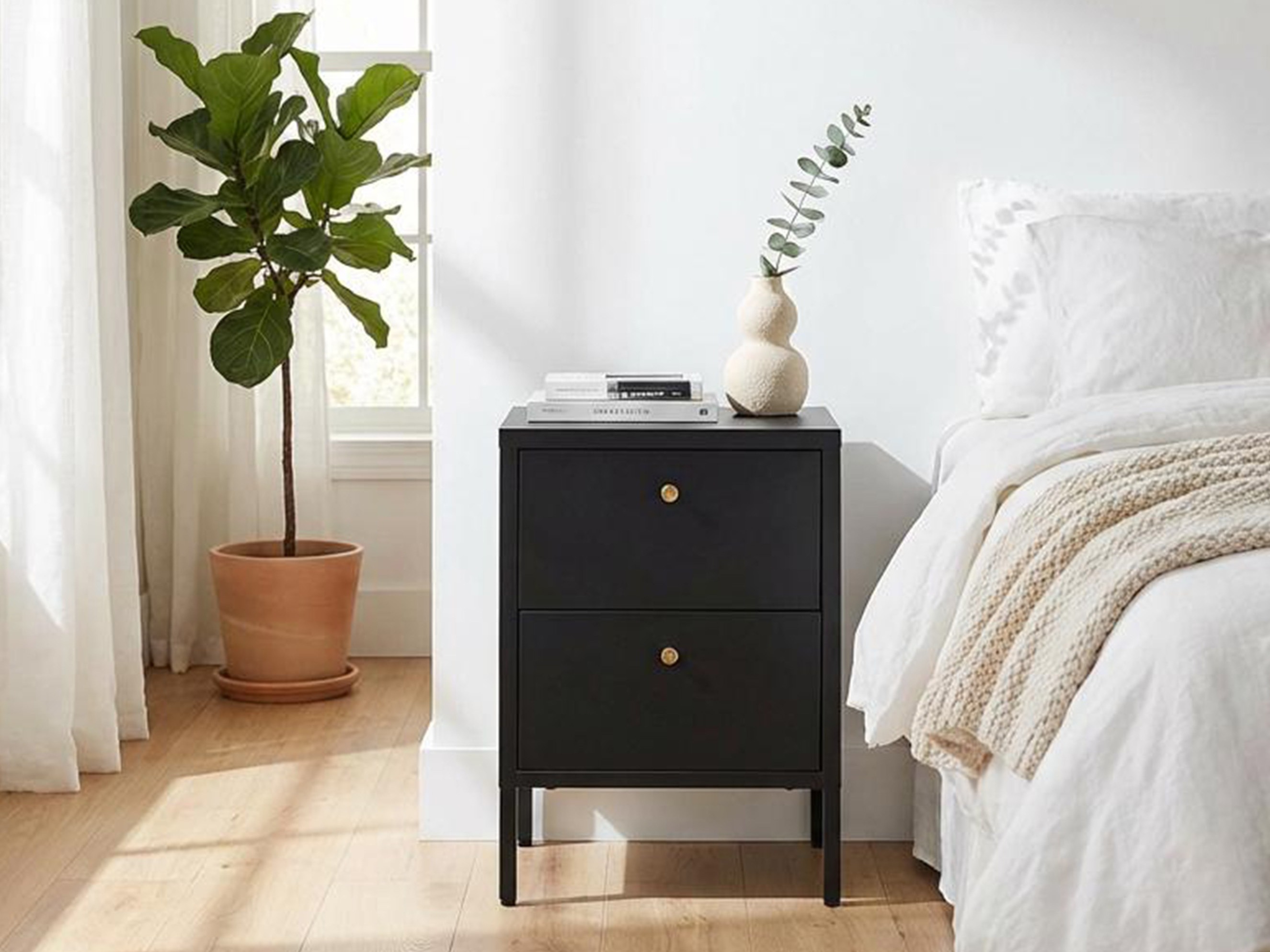 Nočna omarica Lirfloi 100 (Črna)