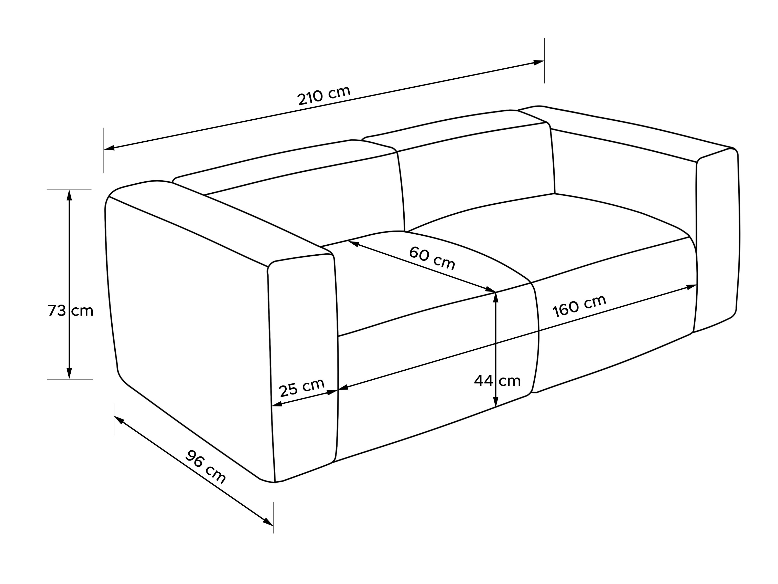 Modularni kavč Melteno 101 (Poso 14)
