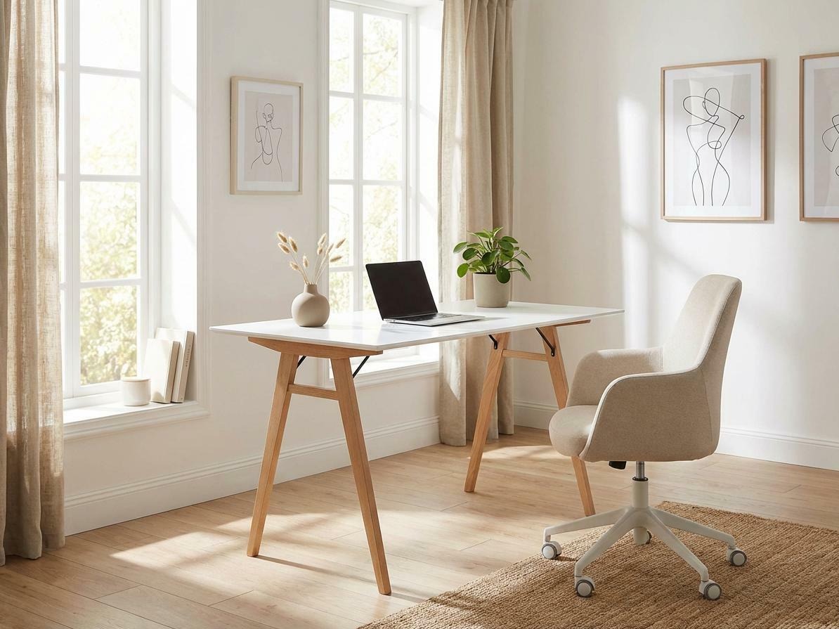 Pisalna miza Brea 109 (Bela + Hrast)