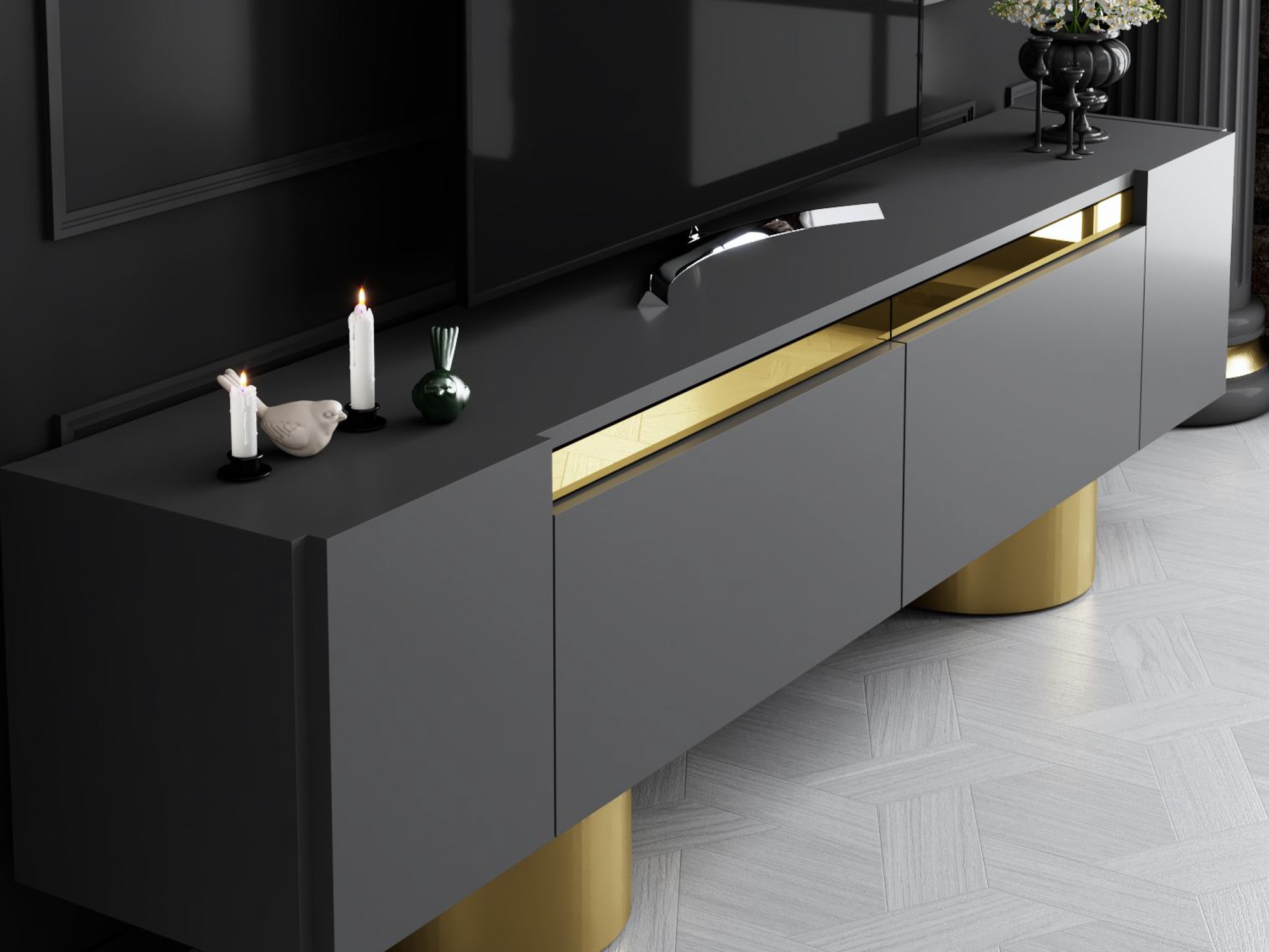 TV-omarica Kailua 2669 (Antracit)