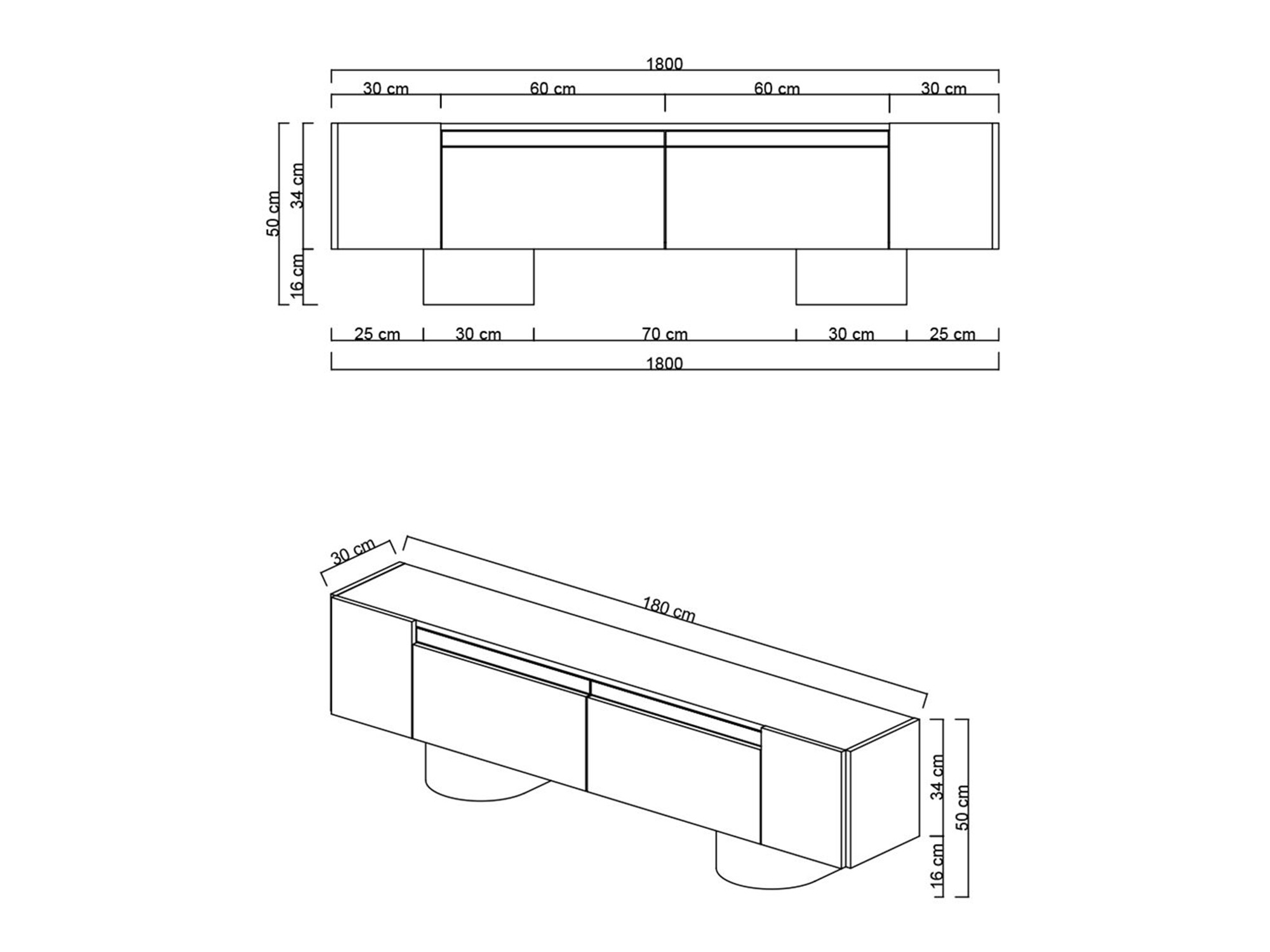TV-omarica Kailua 2669 (Antracit)