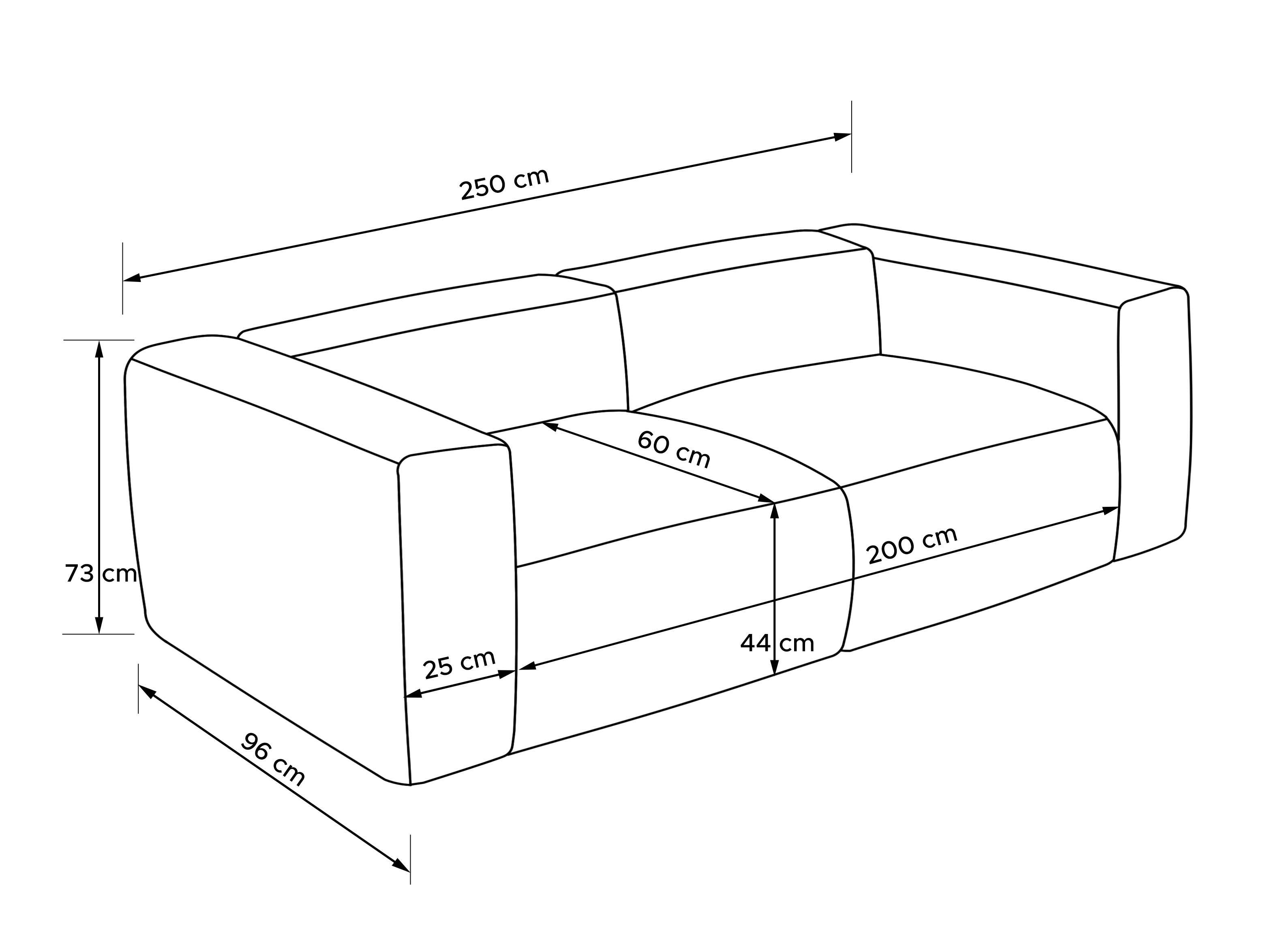 Modularni kavč Melteno 103 (Poso 22)