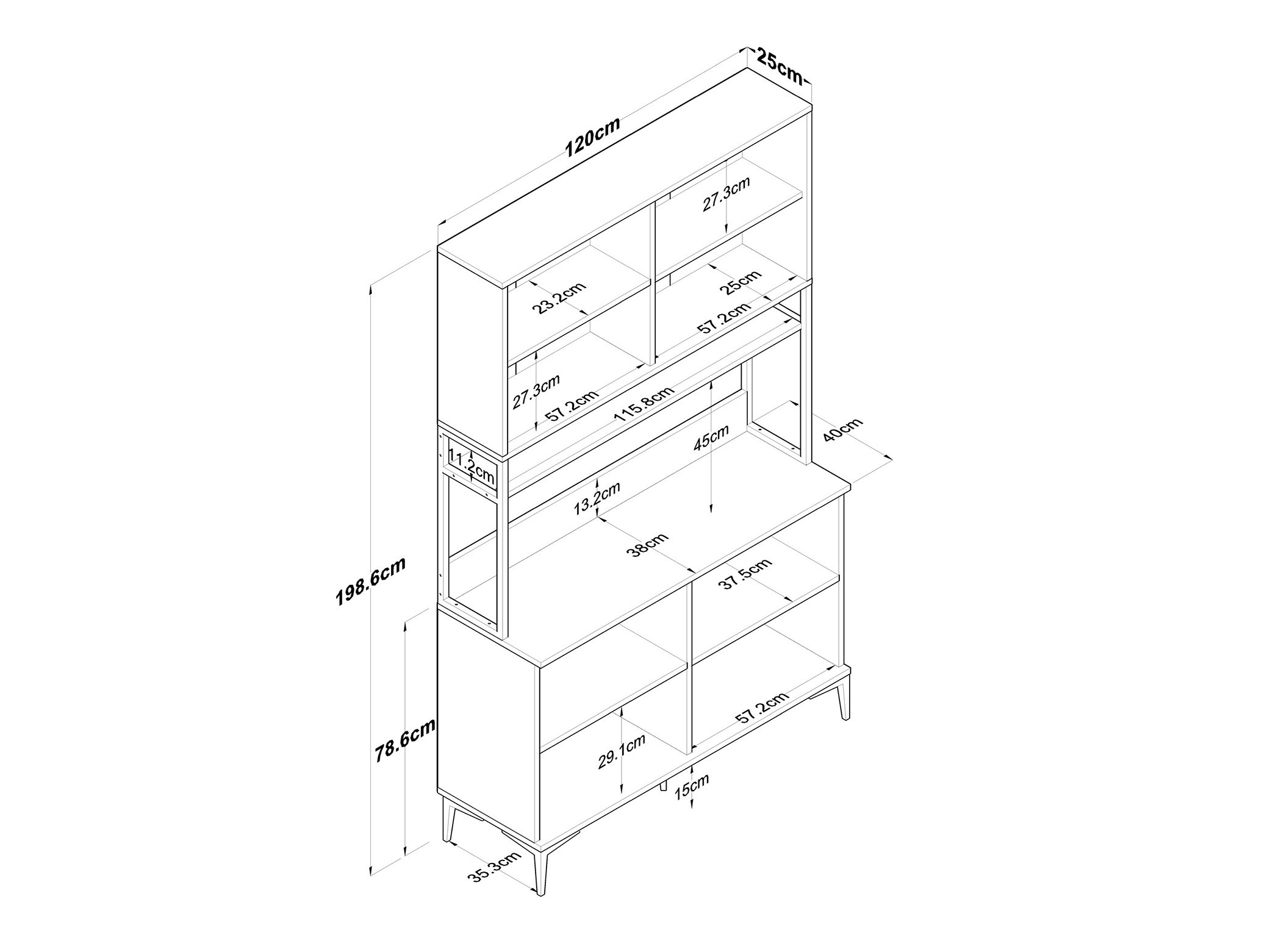 Večnamensko pohištvo Kailua 2678 (Bela)