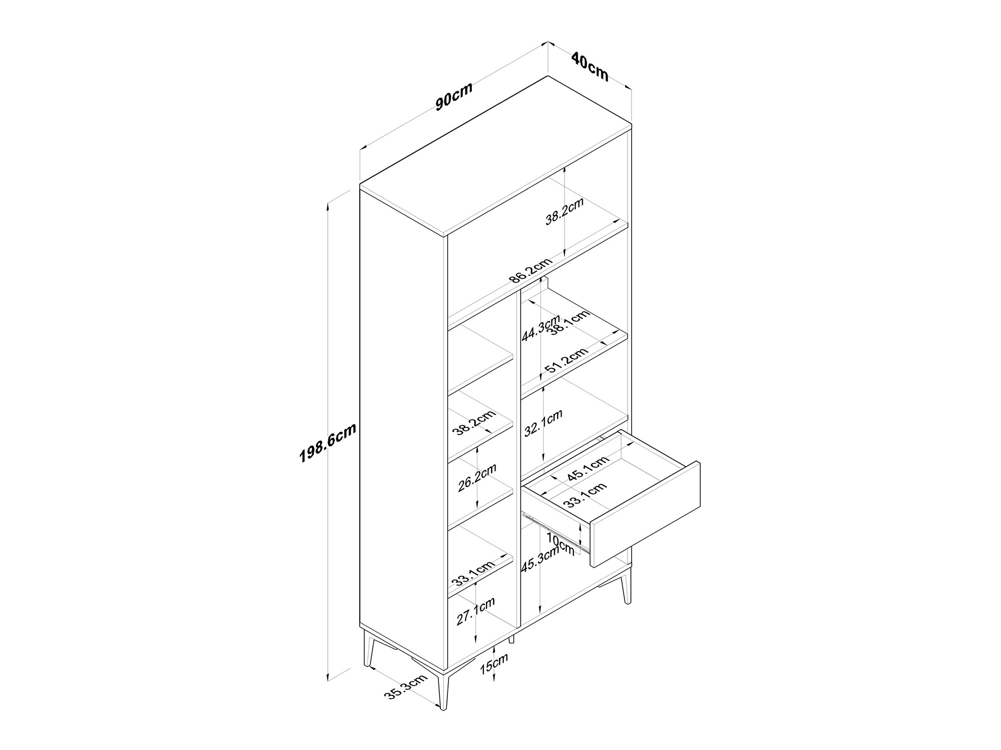 Večnamensko pohištvo Asheboro 188