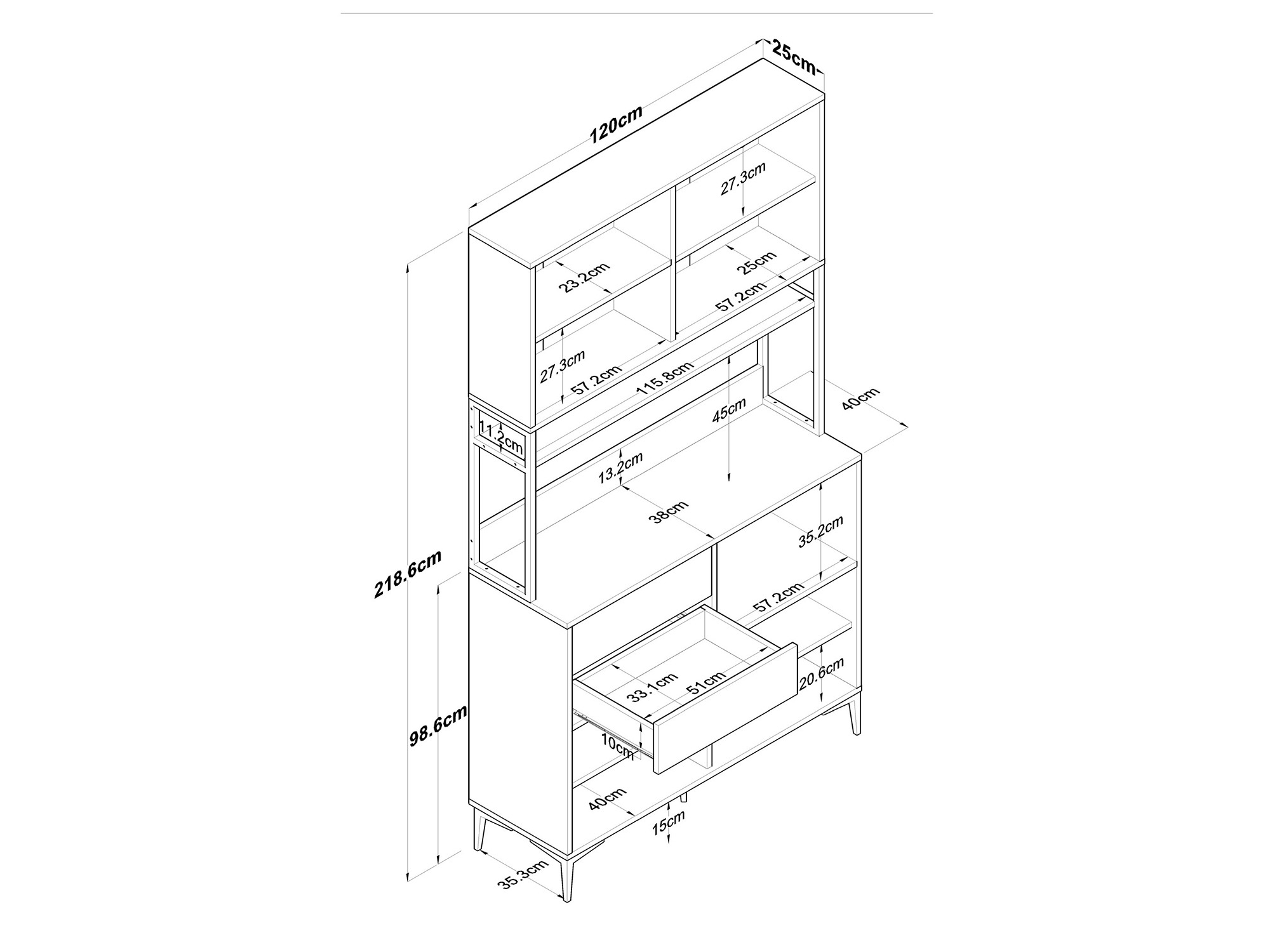 Večnamensko pohištvo Kailua 2681
