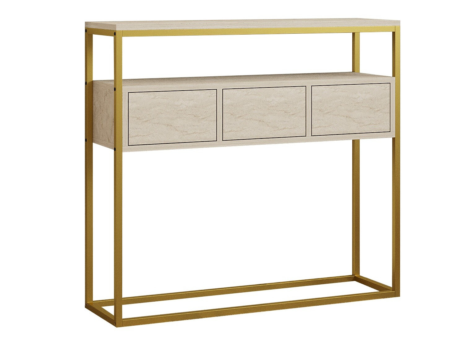 Konzolna miza Kailua 636 (Svetel travertin)