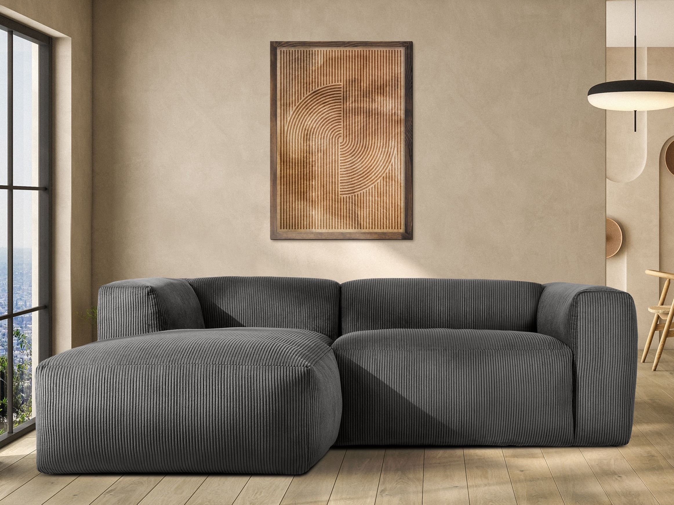 Modularna kotna sedežna garnitura Melteno 105 (Poso 22)