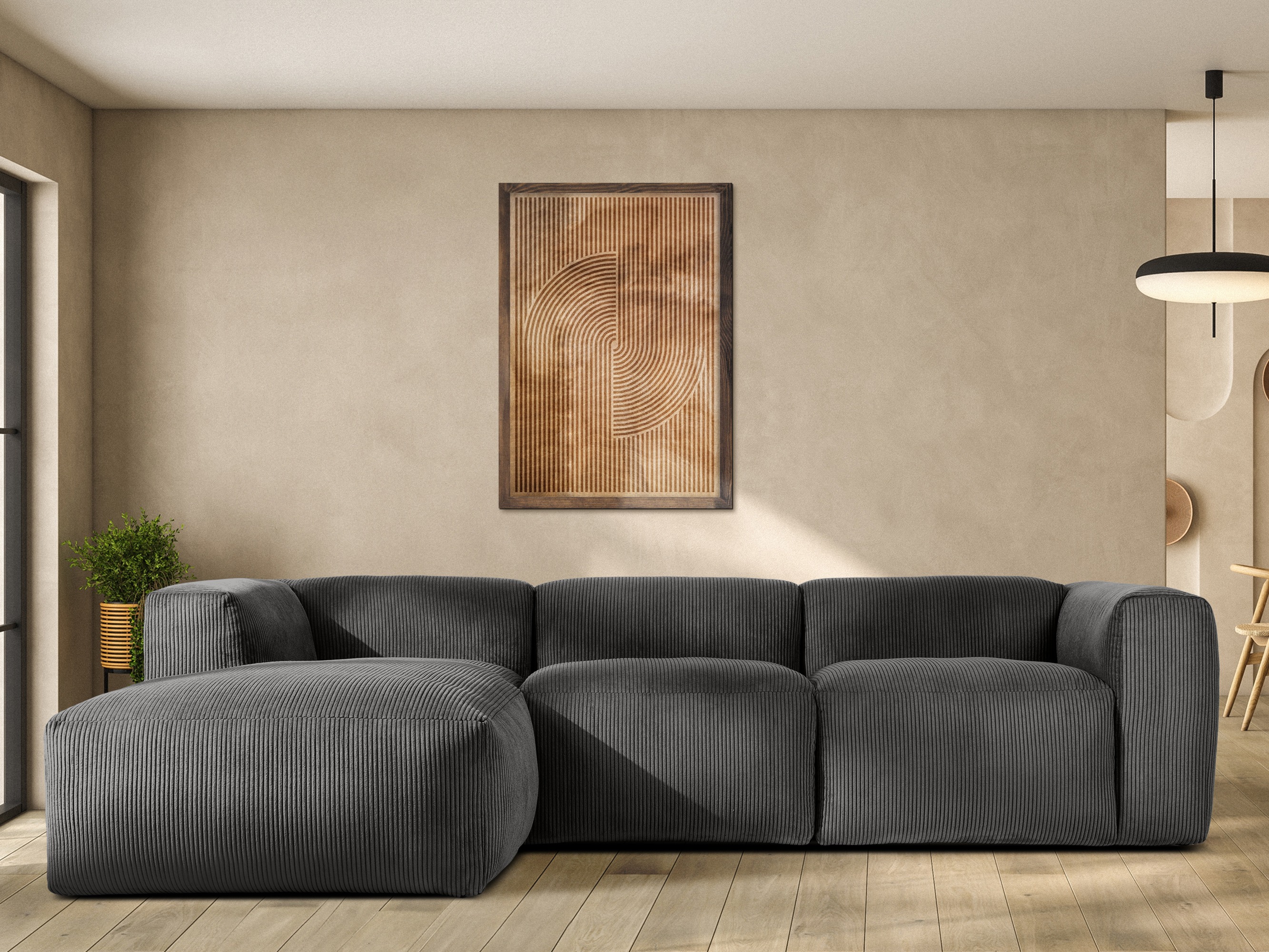 Modularna kotna sedežna garnitura Melteno 106 (Poso 22)