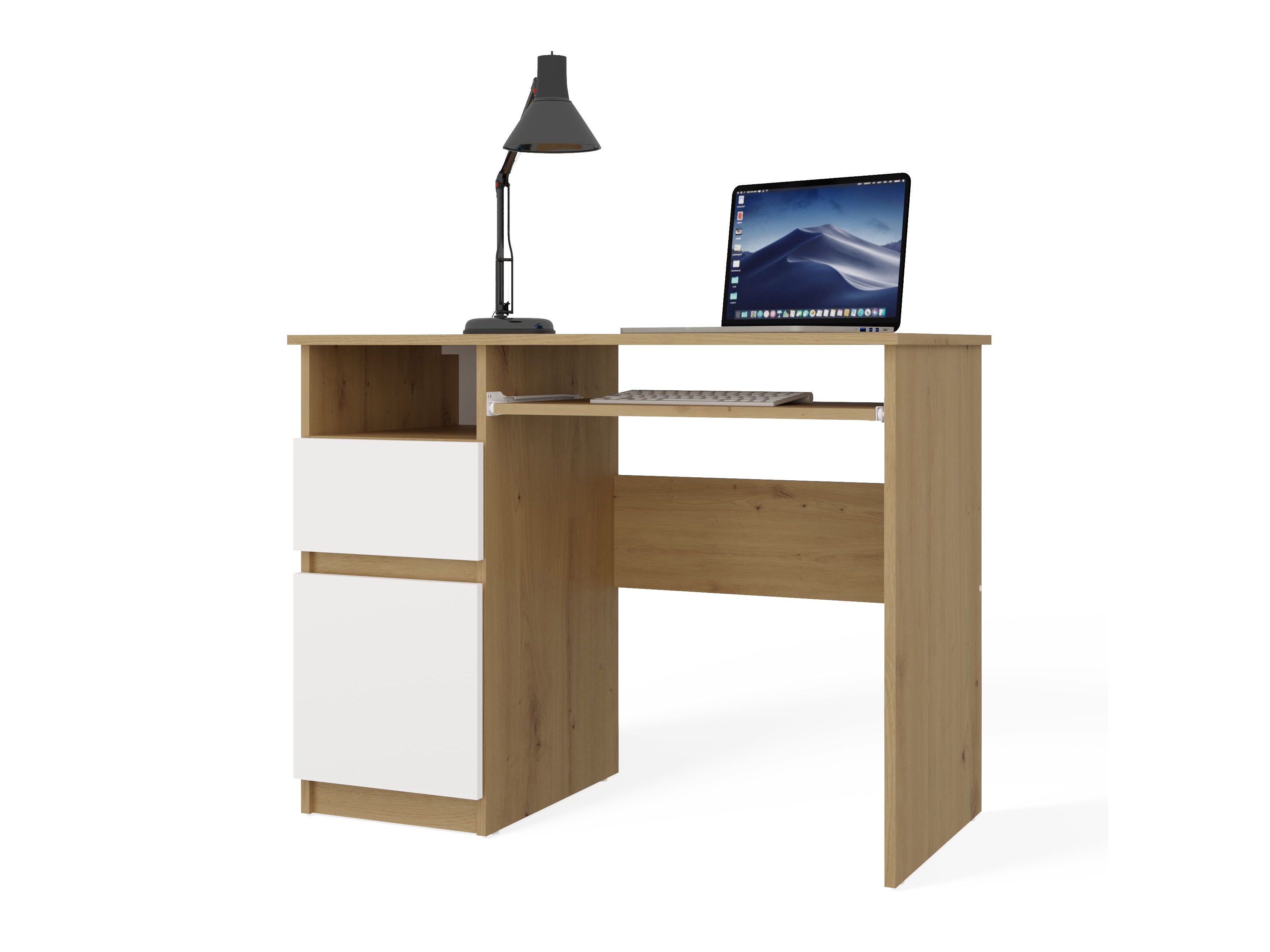 Pisalna miza Mandeville 269 (Artisan hrast + Bela)