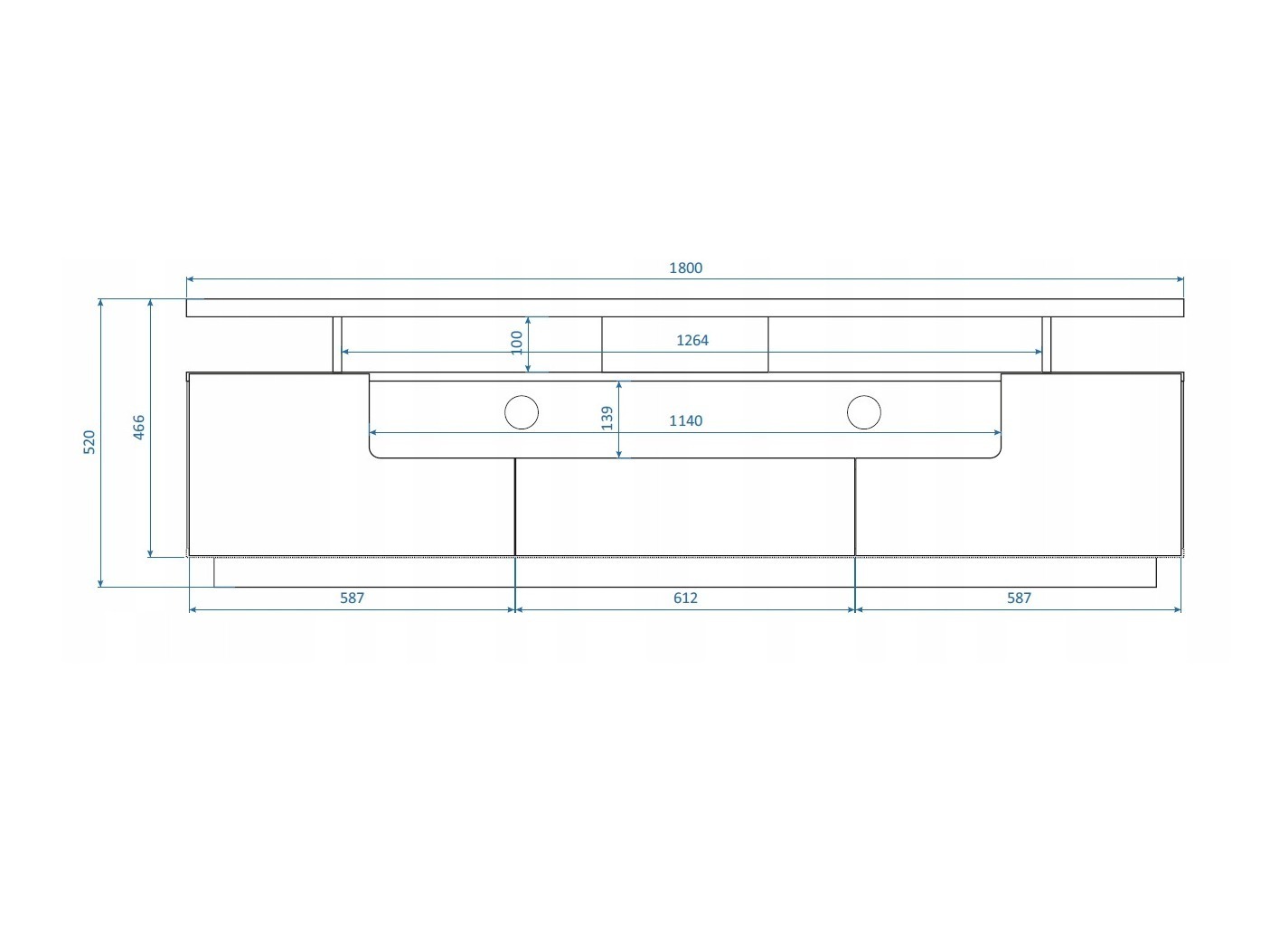 TV-omarica Buffalo 175 (Sijaj bela)