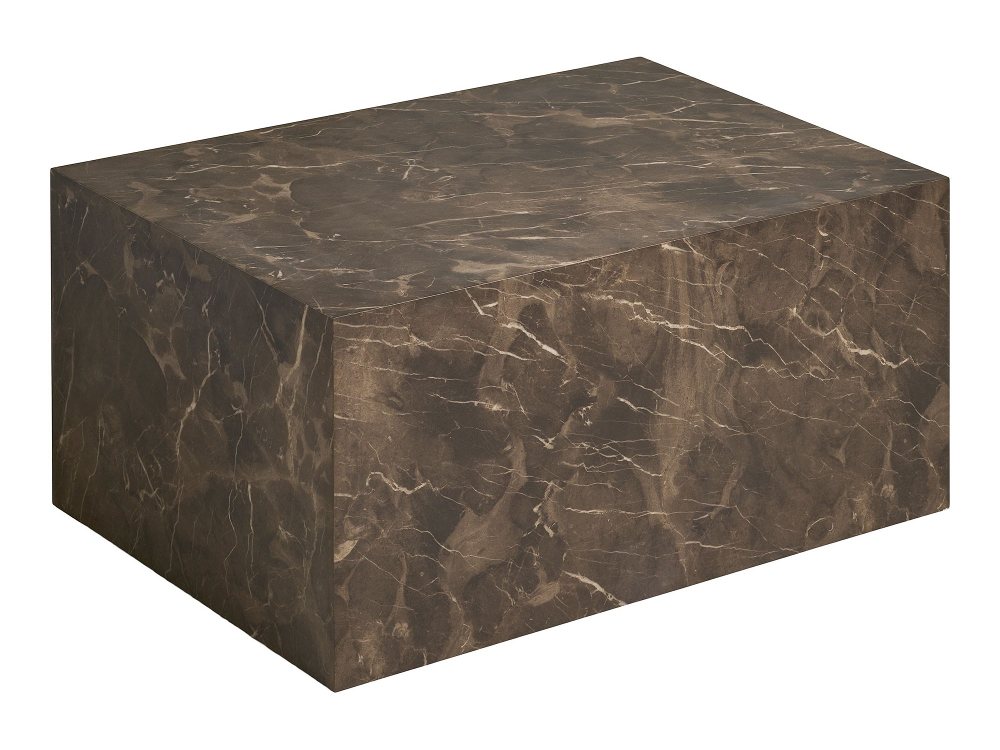 Klubska mizica Catavie 102 (Rjavi marmor)