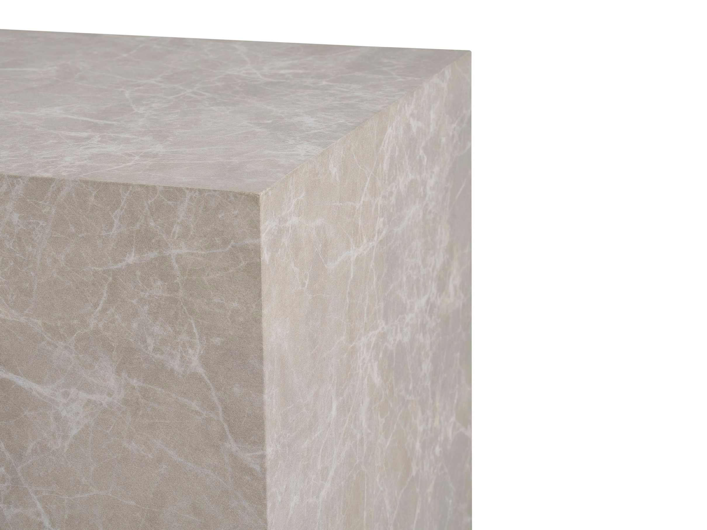 Komplet klubskih mizic Catavie 103 (Bež + Sivi marmor)