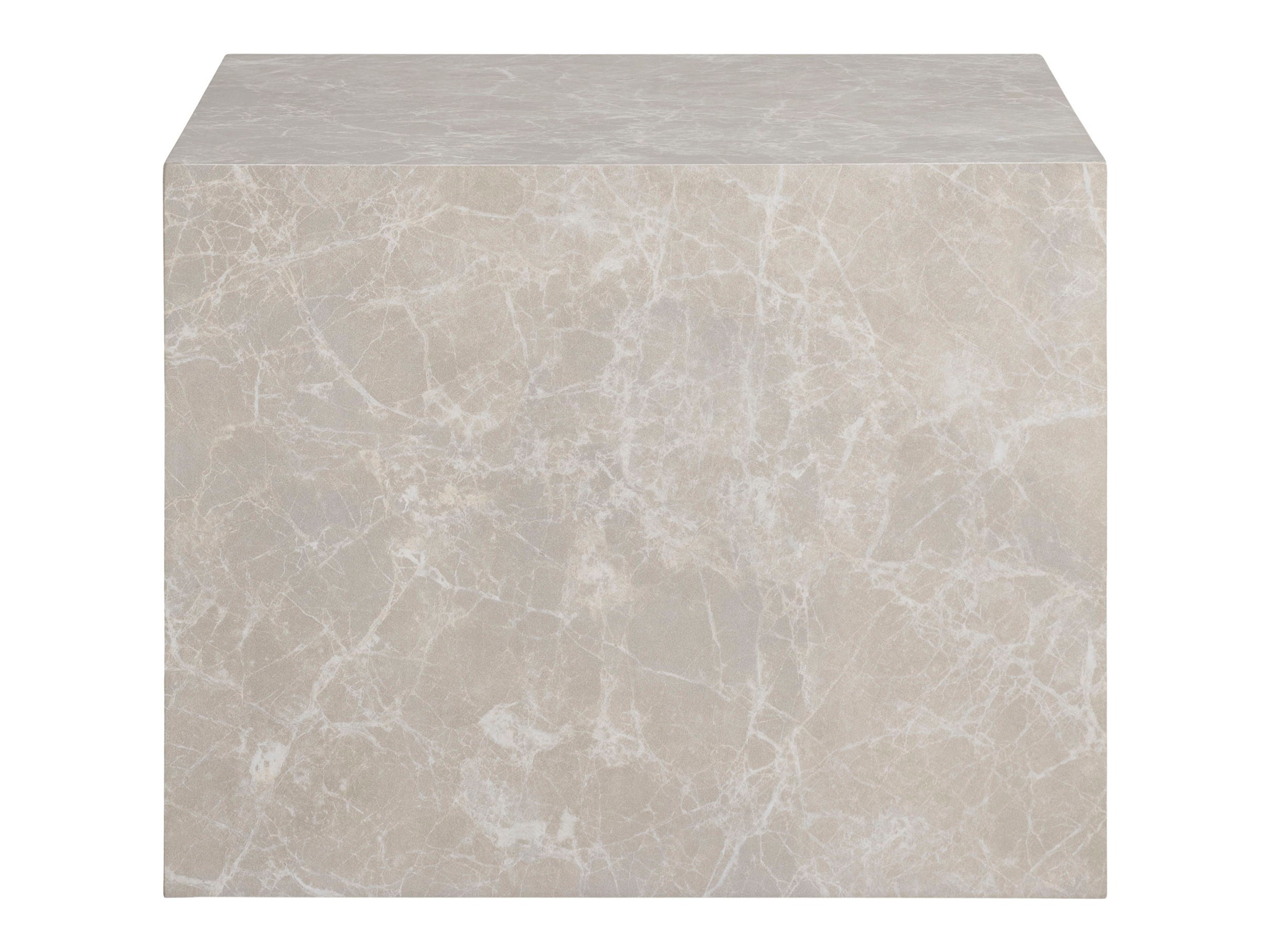 Komplet klubskih mizic Catavie 103 (Bež + Sivi marmor)